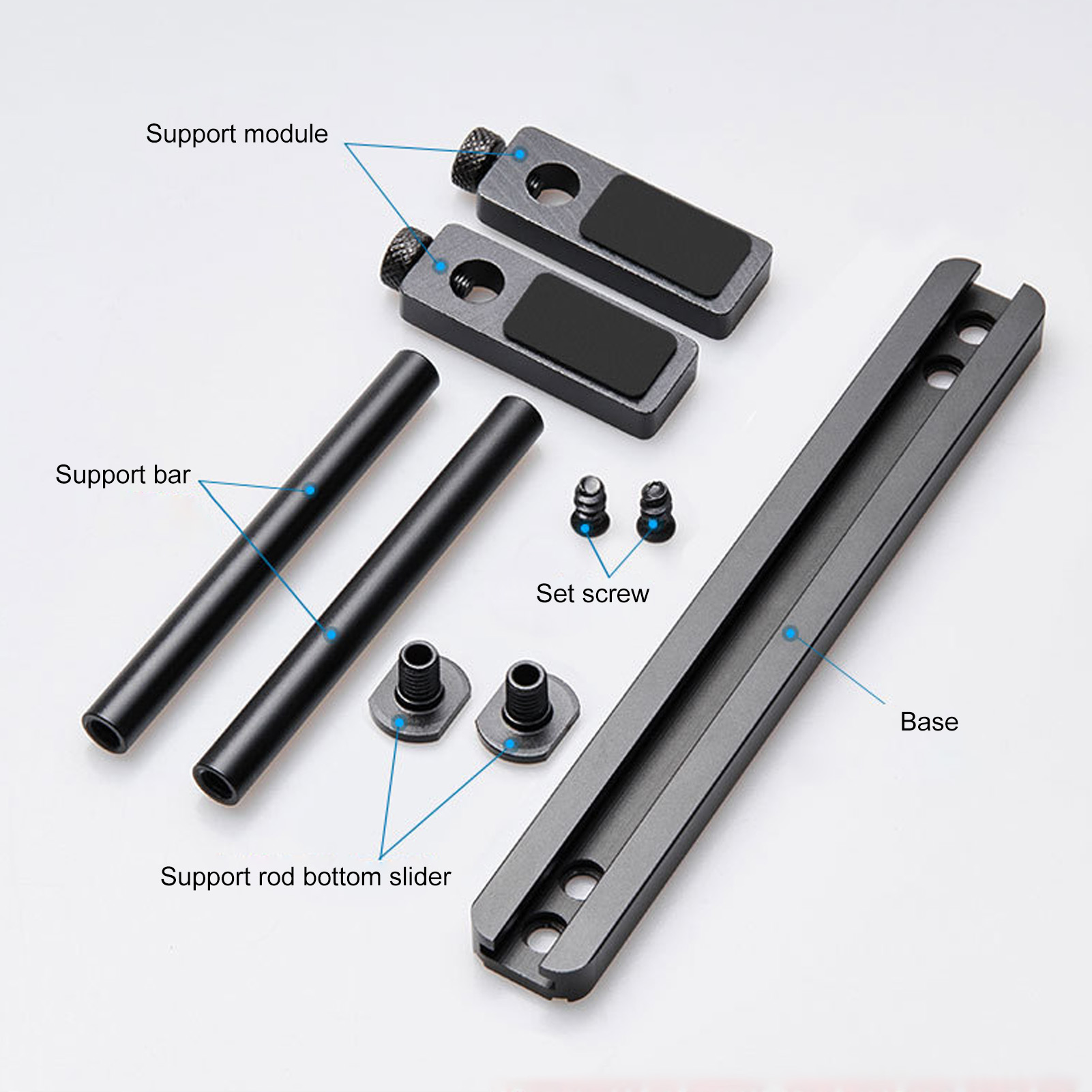 GPU Support Bracket Sliding Base Prevent Slipping Height Adjust GPU Holder F NEW - Afbeelding 13 van 18