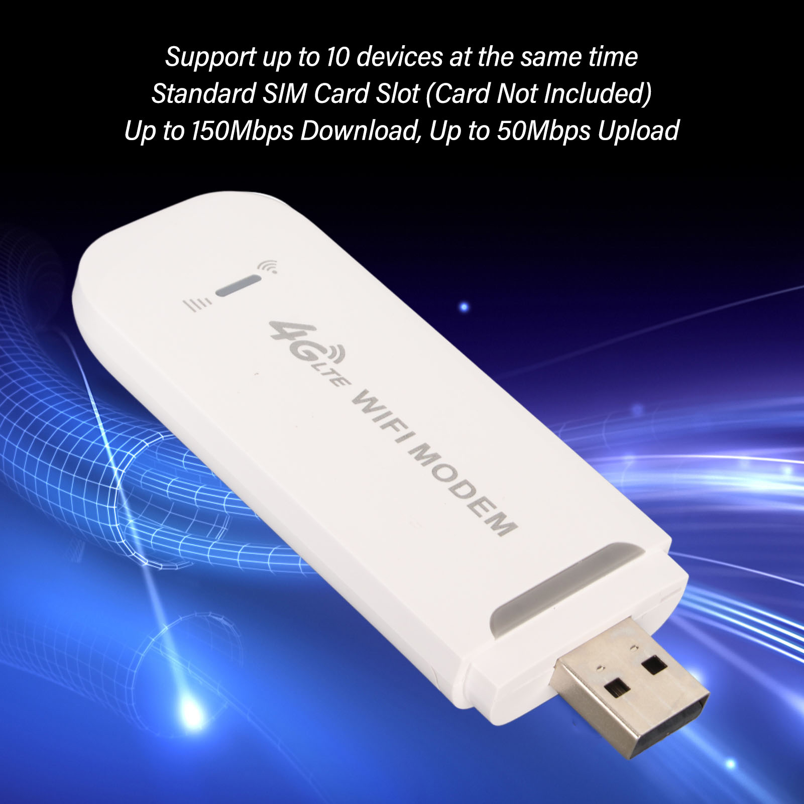 4G WiFi Router 150Mbps SIM Card Slot 10 Devices Support USB 4G LTE USB WiFi ZZ1 - Picture 17 of 18
