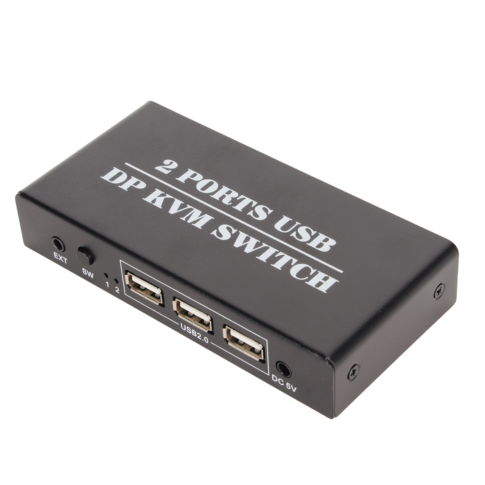 DisplayPort KVM Switch 2 Ports 4K 60Hz Dual Mode Aluminum Alloy Plug And Pla GS0 - Picture 18 of 18