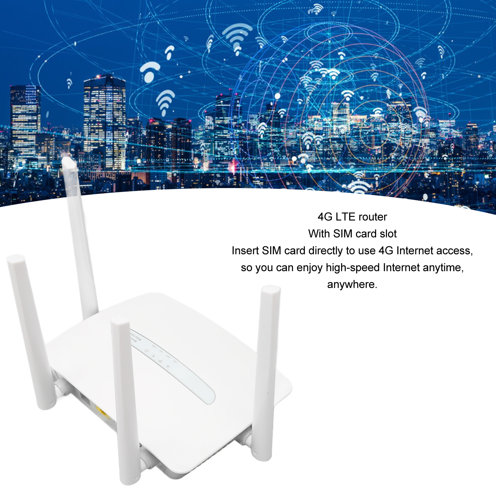 4G LTE CPE WiFi Router With SIM Card Slot External Antenna 150Mbps Support 32 FY - Afbeelding 25 van 33