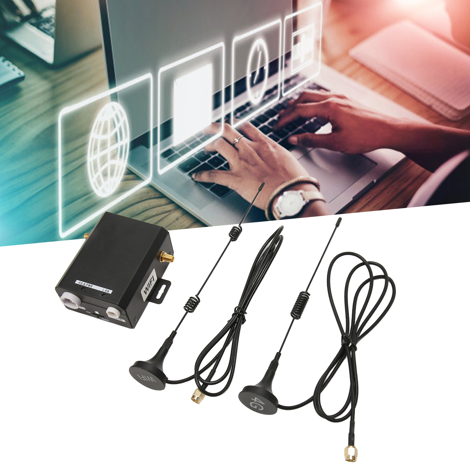 Industrial 4G LTE WiFi Router With SIM Card Slot 2 External Antennas 150Mbps - Picture 33 of 33