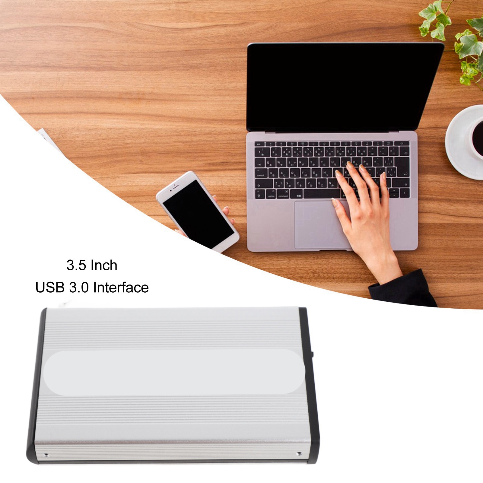 External Hard Drive 3.5in USB 3.0 5Gbps High Speed Mobile Hard Disk For Compu FY - Afbeelding 24 van 28