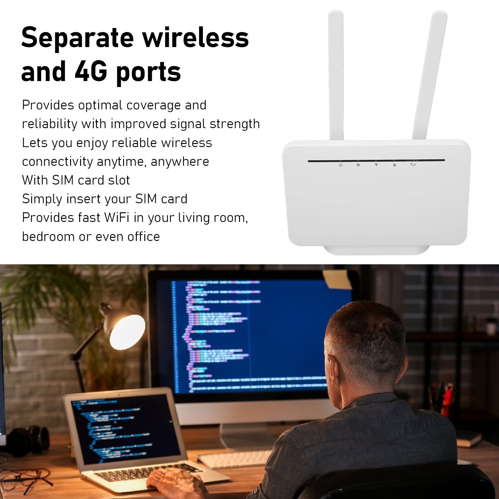 CP102 5M 4G LTE Mobile Wifi Hotspot With SIM Card Slot 300Mbps WiFi CPE NEW - Picture 26 of 33