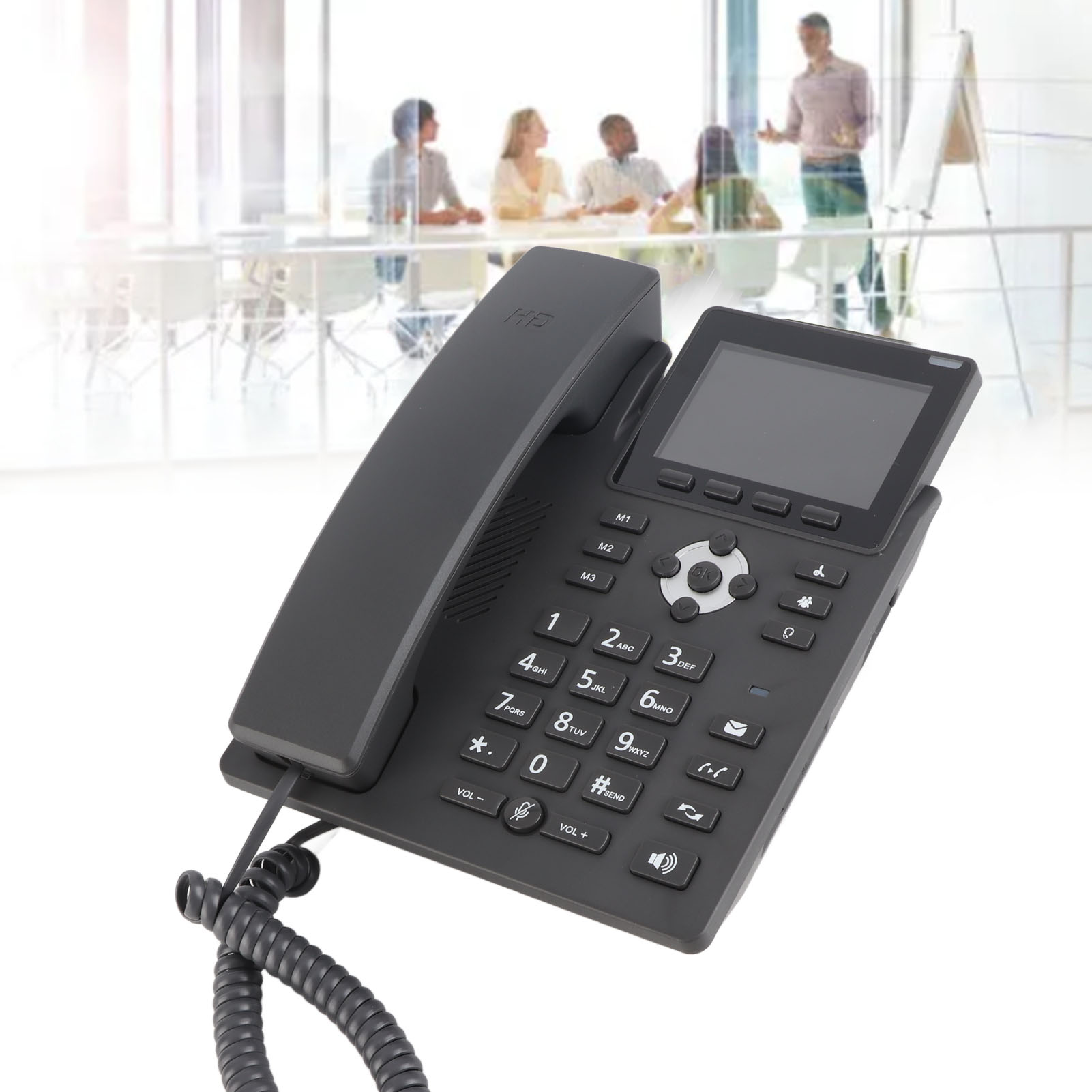 2.4G 5G WiFi PSTN IP Dual Mode Phone 3.5in Color Screen POE Power Supply Hand FY - Afbeelding 27 van 28
