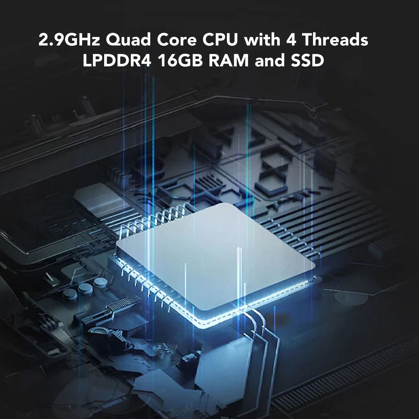 17.3In Laptop IPS Display LPDDR4 16GB RAM 2.9GHz Quad Core 5G WiFi Laptop Comput - Picture 26 of 30