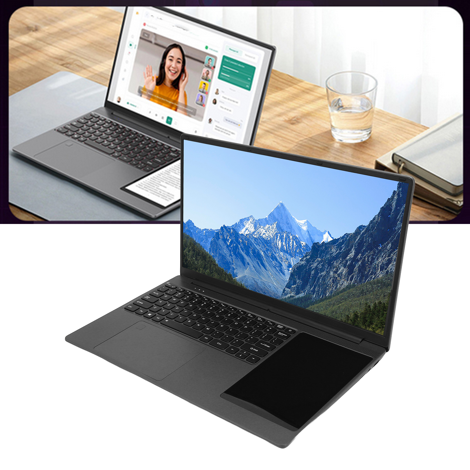 15.6 Inch Laptop With 7in Touch Screen For 10 11 Dual Screen Laptop 16G HLF - Picture 18 of 18