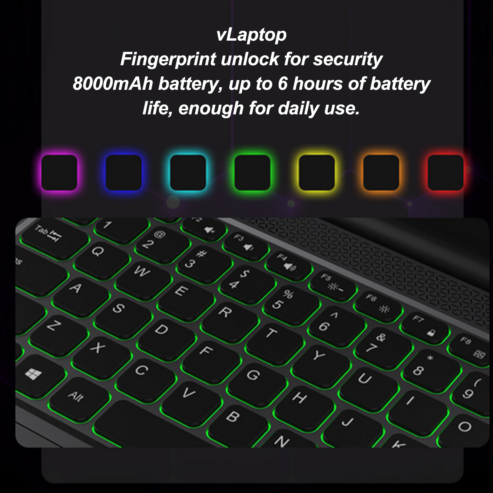 15.6 Inch Laptop With 7in Touch Screen For 10 11 Dual Screen Laptop 16G NTS - Bild 28 von 30