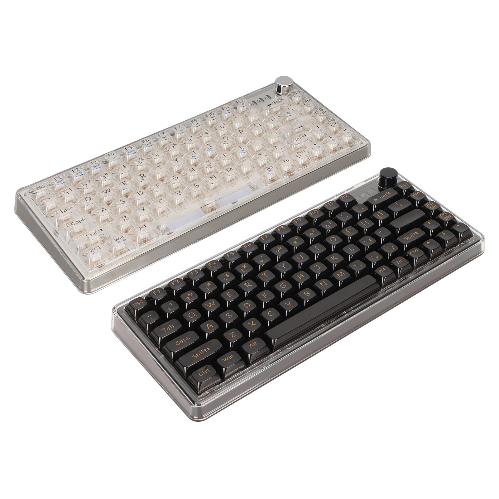 Gasket Mount Mechanical Gaming Keyboard With Transparent Keycaps Hot Swappabl FY - Bild 29 von 30