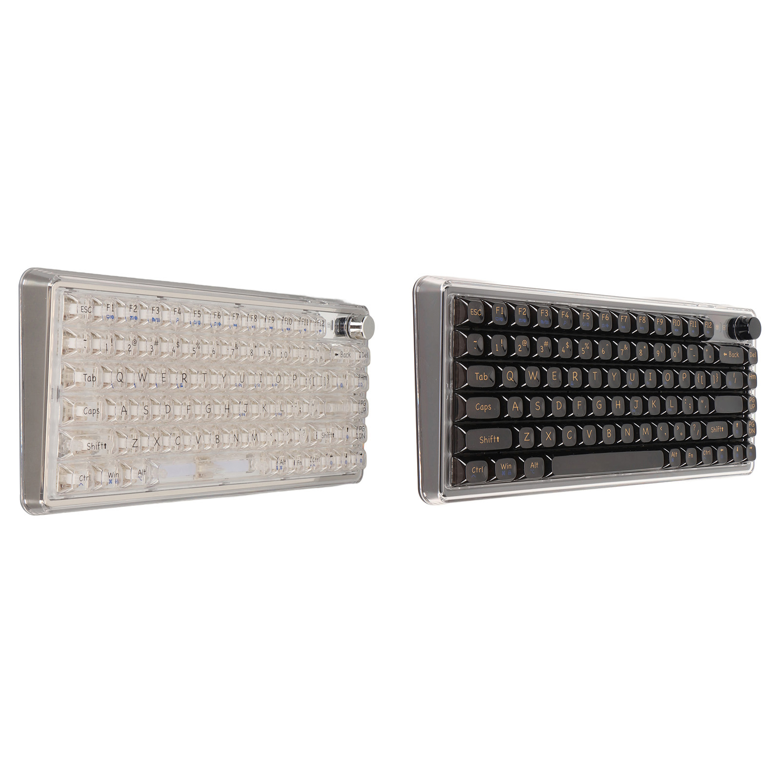 Gasket Mount Mechanical Gaming Keyboard With Transparent Keycaps Hot Swappabl FY - Bild 27 von 30