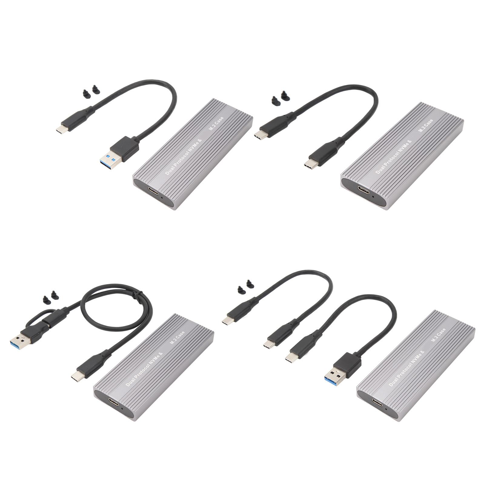 M.2 Nvme PCIE NGFF SSD Enclosure Type C Port 10Gbps UASP Compliant Tool FY - Afbeelding 28 van 36