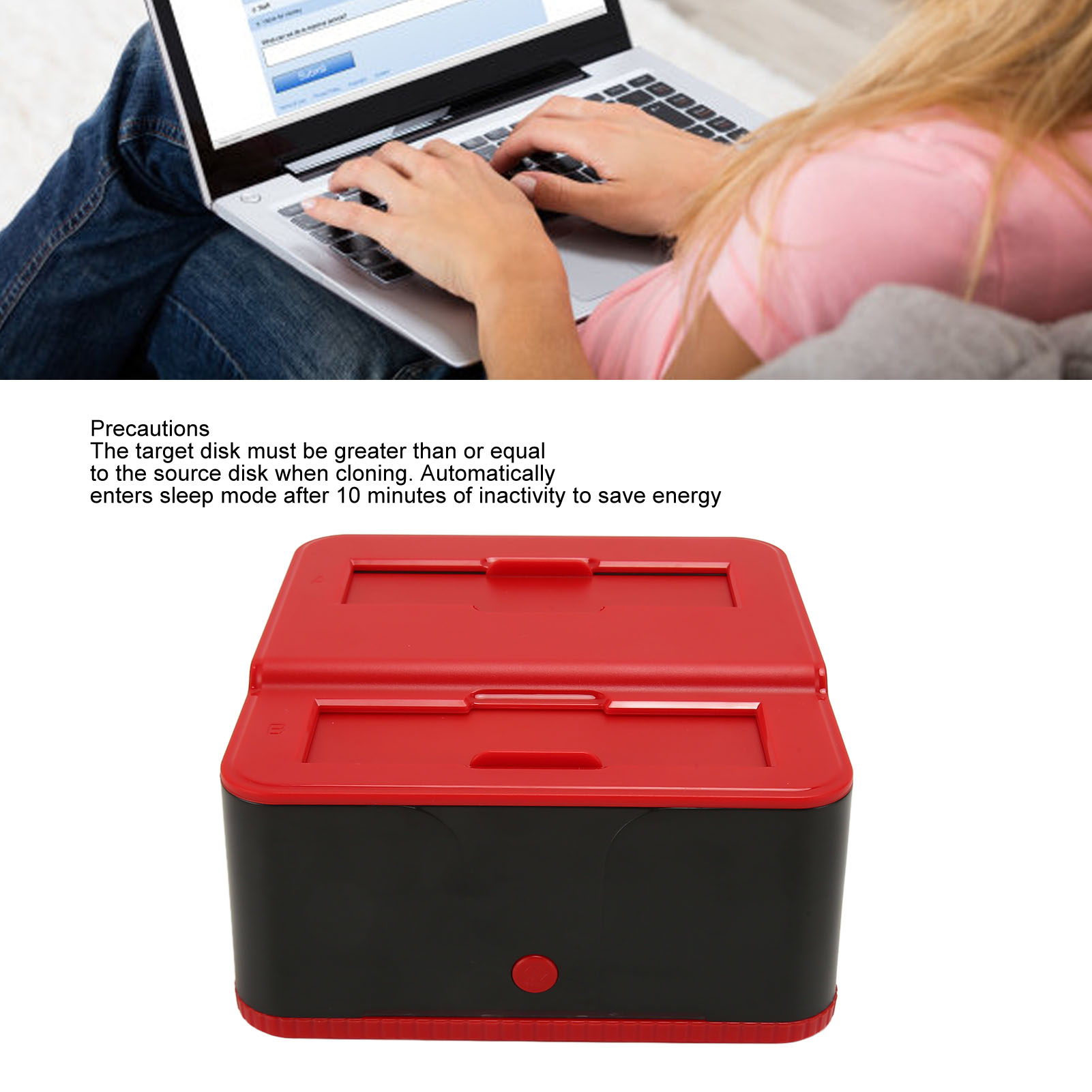 External Hard Drive Docking Station USB3.0 To Dual Bay Hard Drive SAL - Afbeelding 25 van 28
