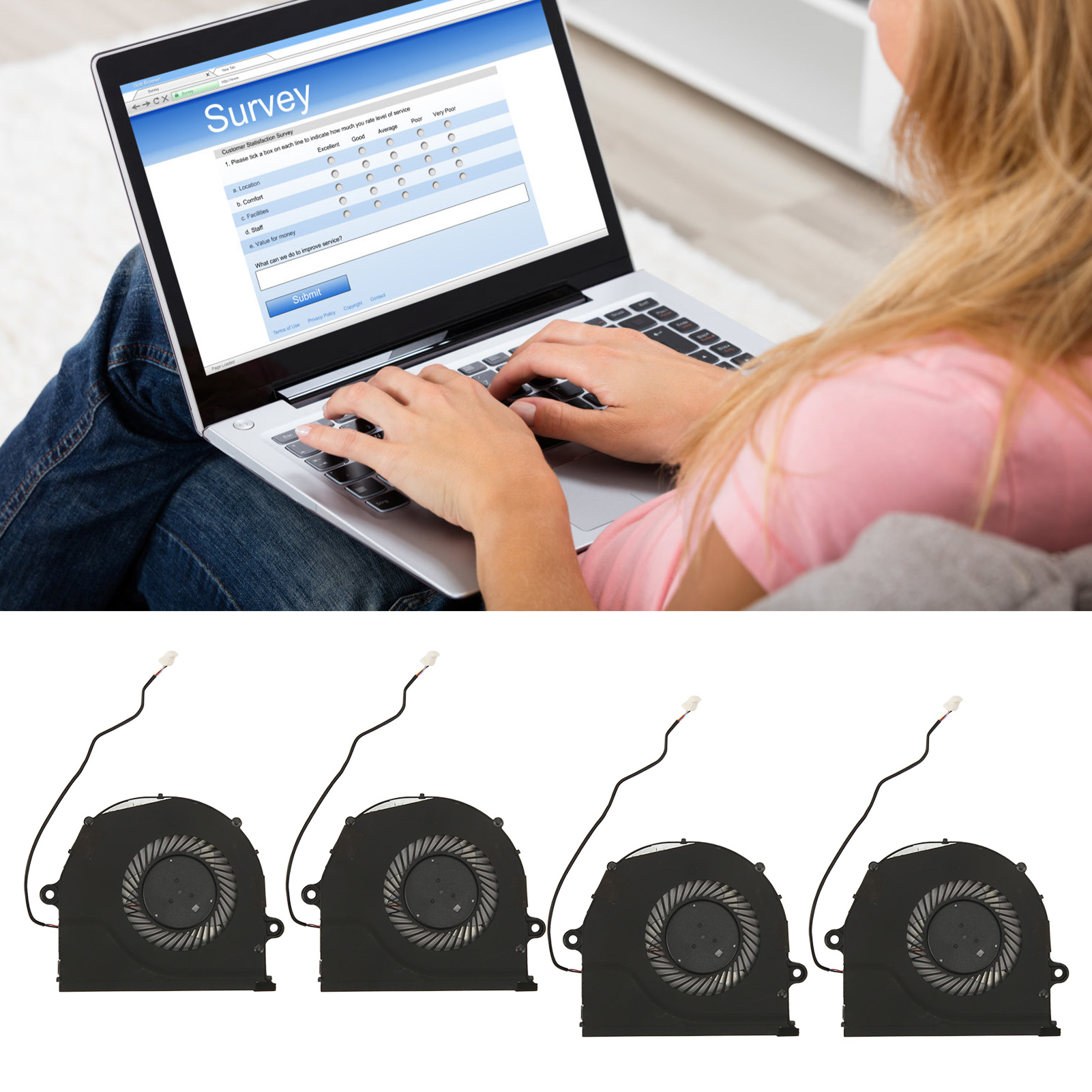 Laptop Cooling Fan Replacement Compatible For FX63V FZ63VD FX63VD DFS541 FY - Afbeelding 28 van 31