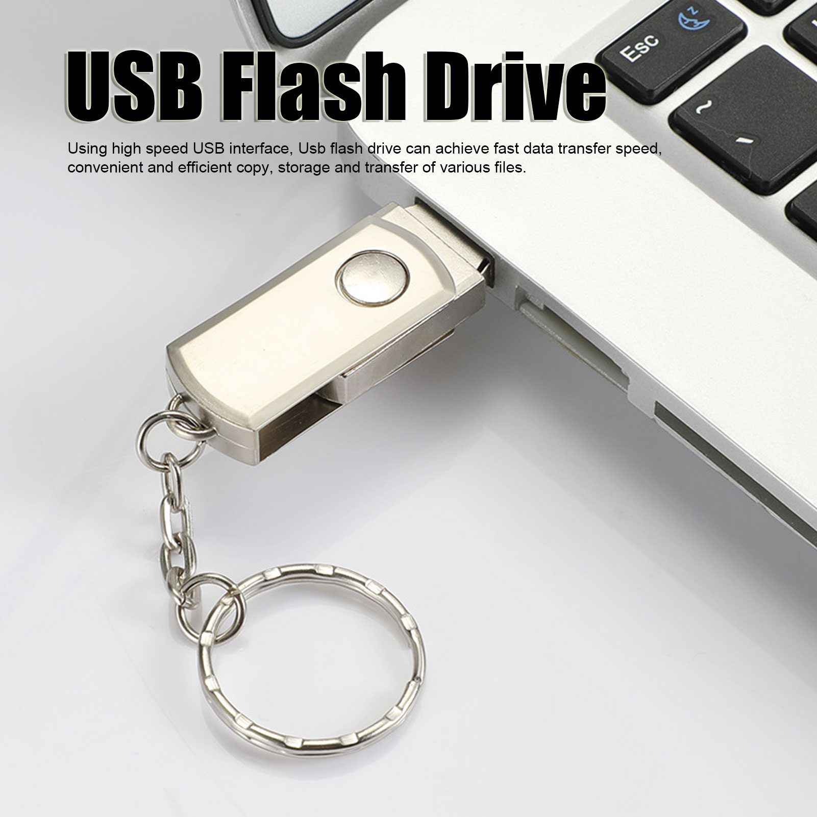 USB Flash Drive Fast Transfer Speed USB 2.0 Drive With USB To Type C Adapter CB - Afbeelding 32 van 48
