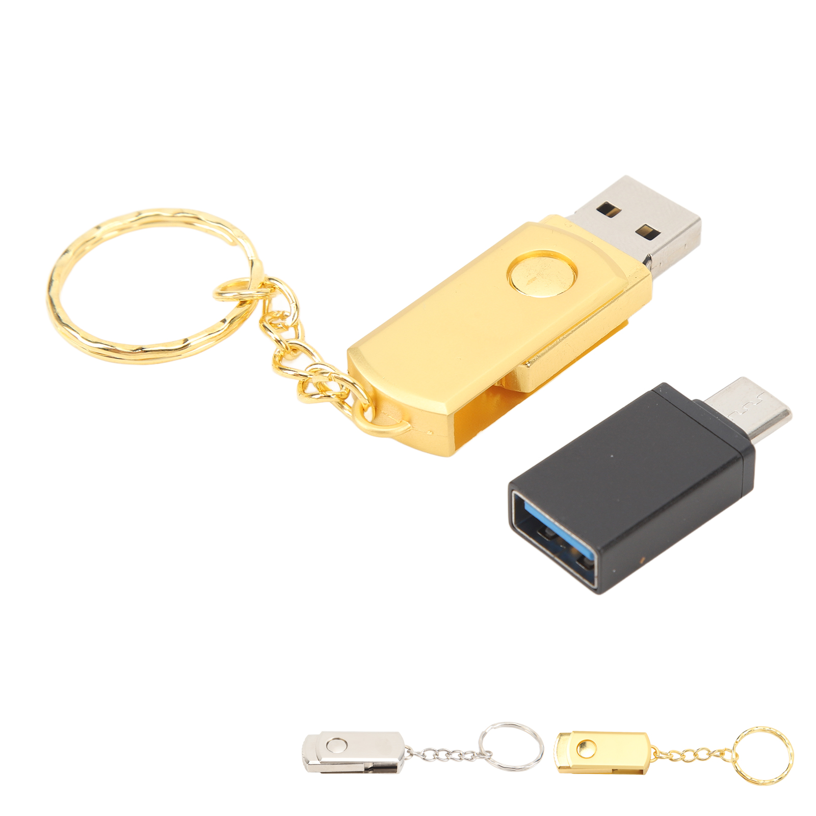 USB Flash Drive Fast Transfer Speed USB 2.0 Drive With USB To Type C Adapter CB - Afbeelding 43 van 48