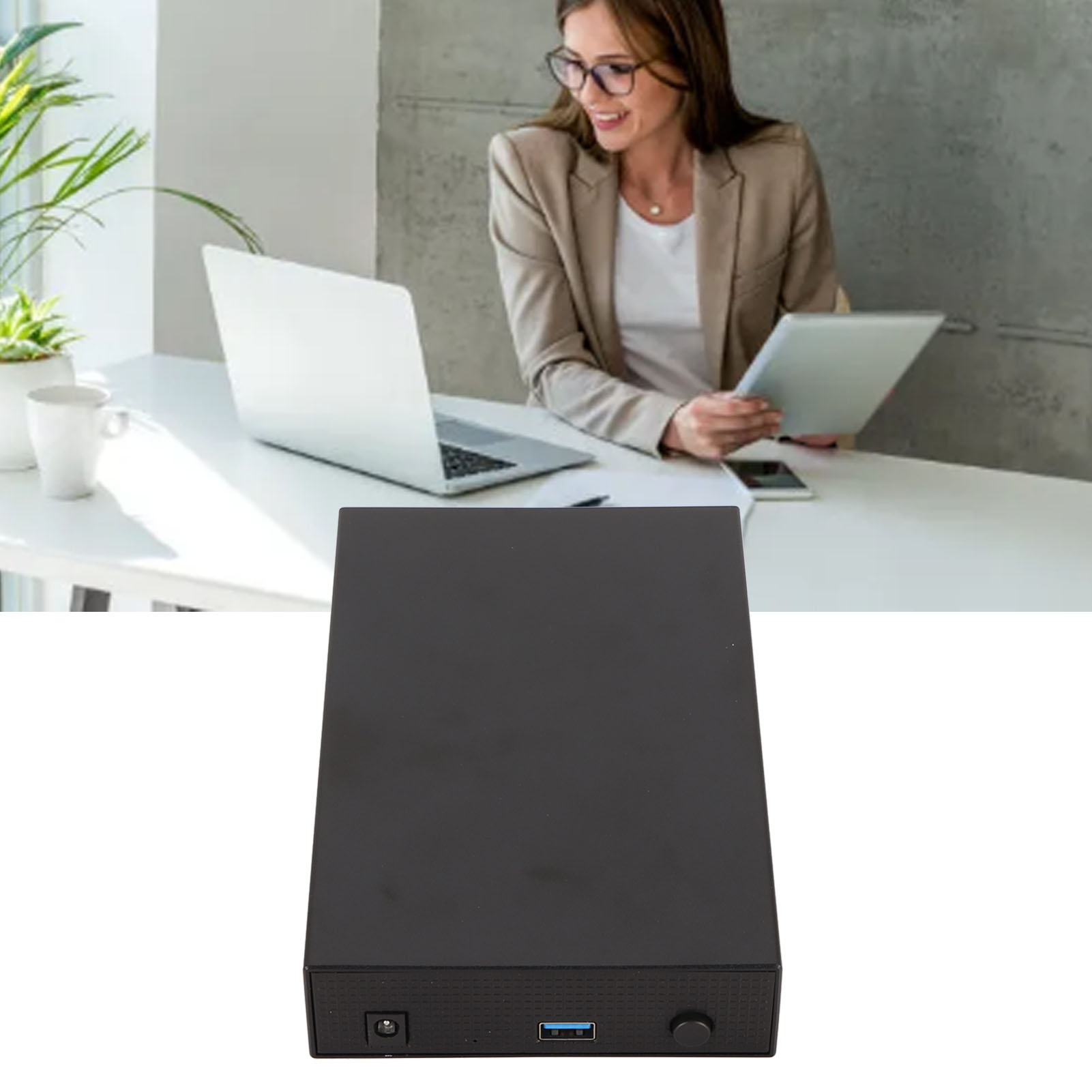3.5in External Hard Drive USB3.0 To Metal Portable SSD For PC TV Desktop Lapt CB - Afbeelding 23 van 61