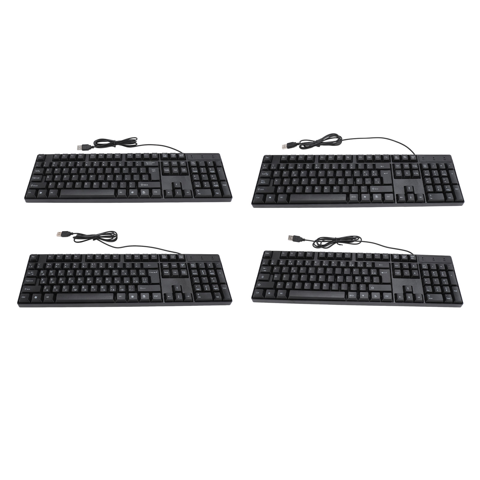 K1800 Minority Language Keyboard 104 Keys 4.9ft Cable Ergonomic Design USB W - Picture 36 of 36