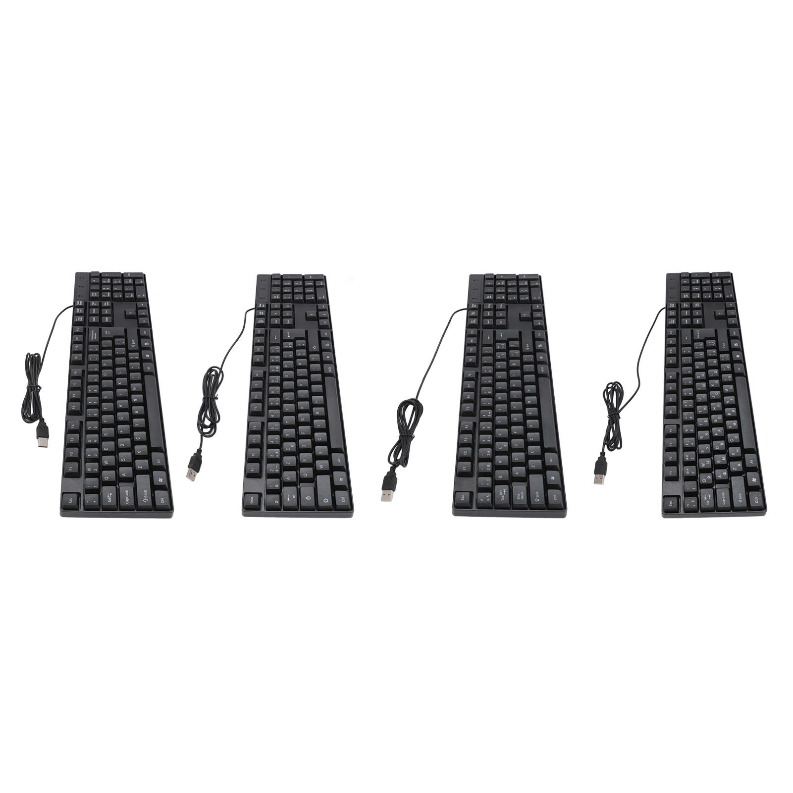 K1800 Minority Language Keyboard 104 Keys 4.9ft Cable Ergonomic Design USB W Kit - Picture 14 of 24
