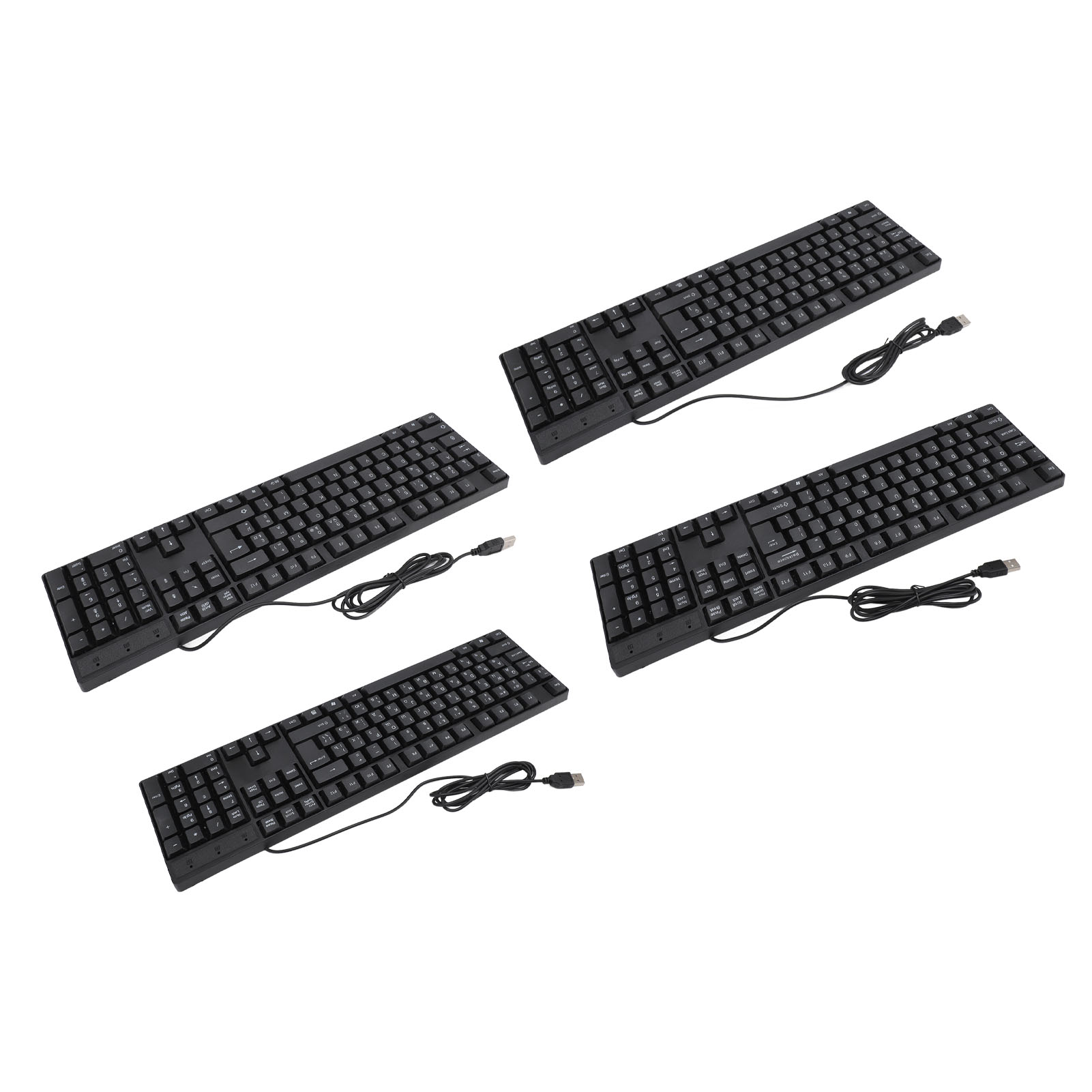K1800 Minority Language Keyboard 104 Keys 4.9ft Cable Ergonomic Design USB W Kit - Picture 25 of 36
