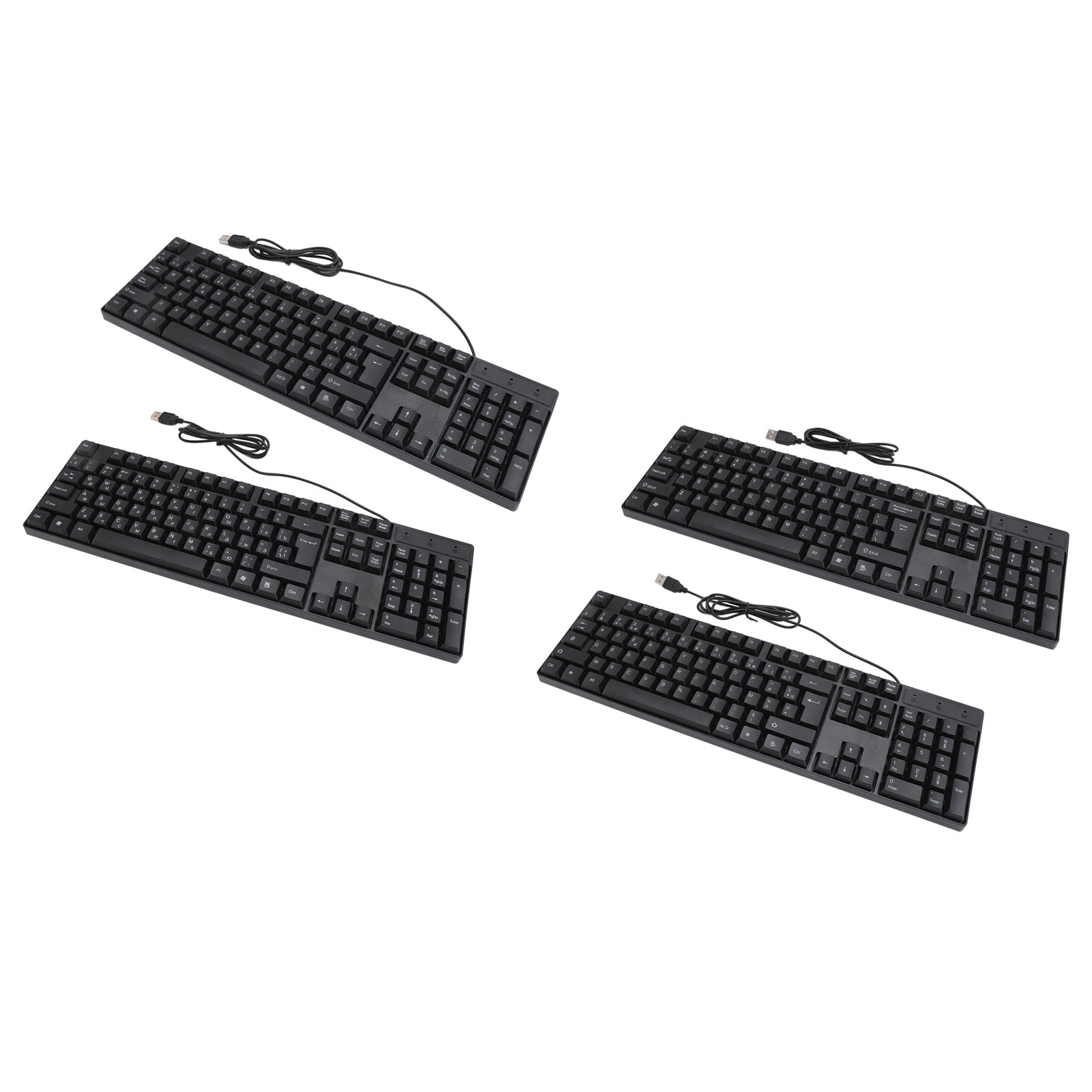 K1800 Minority Language Keyboard 104 Keys 4.9ft Cable Ergonomic Design USB Wi FY - Afbeelding 26 van 36