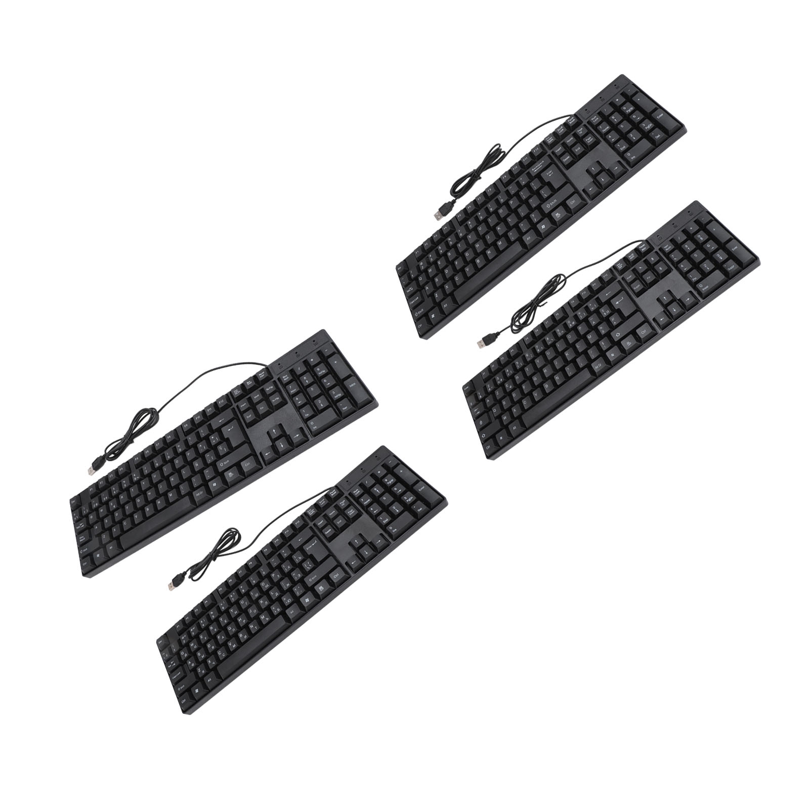 K1800 Minority Language Keyboard 104 Keys 4.9ft Cable Ergonomic Design USB Wi FY - Afbeelding 32 van 36