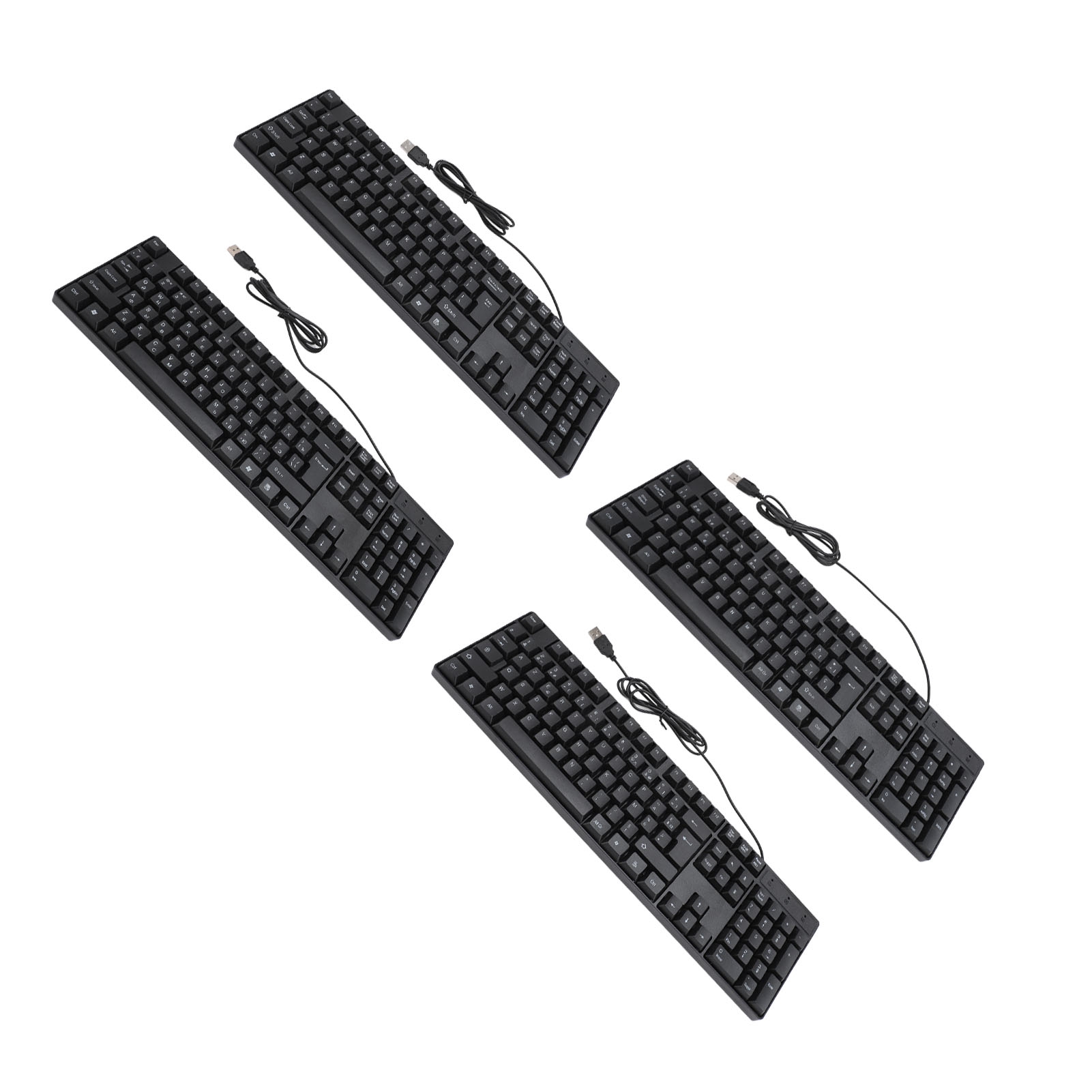 K1800 Minority Language Keyboard 104 Keys 4.2ft Cable Ergonomic Design USB Wired - Picture 18 of 21