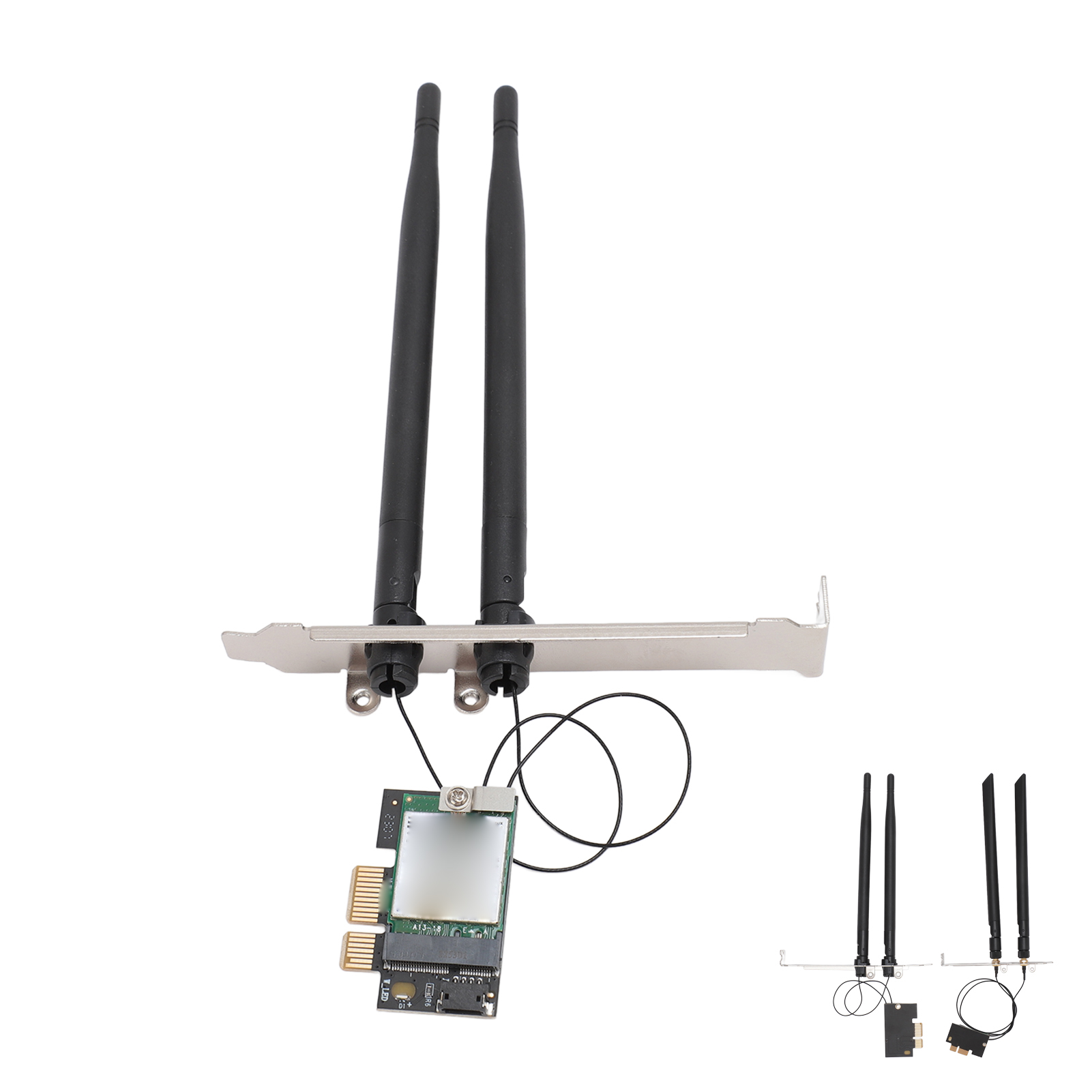 5G Network Card 2.4G 5G 867Mbps Dual Band PCIEx1 Interface BT4.0 Plug And Pla FY - Afbeelding 30 van 30