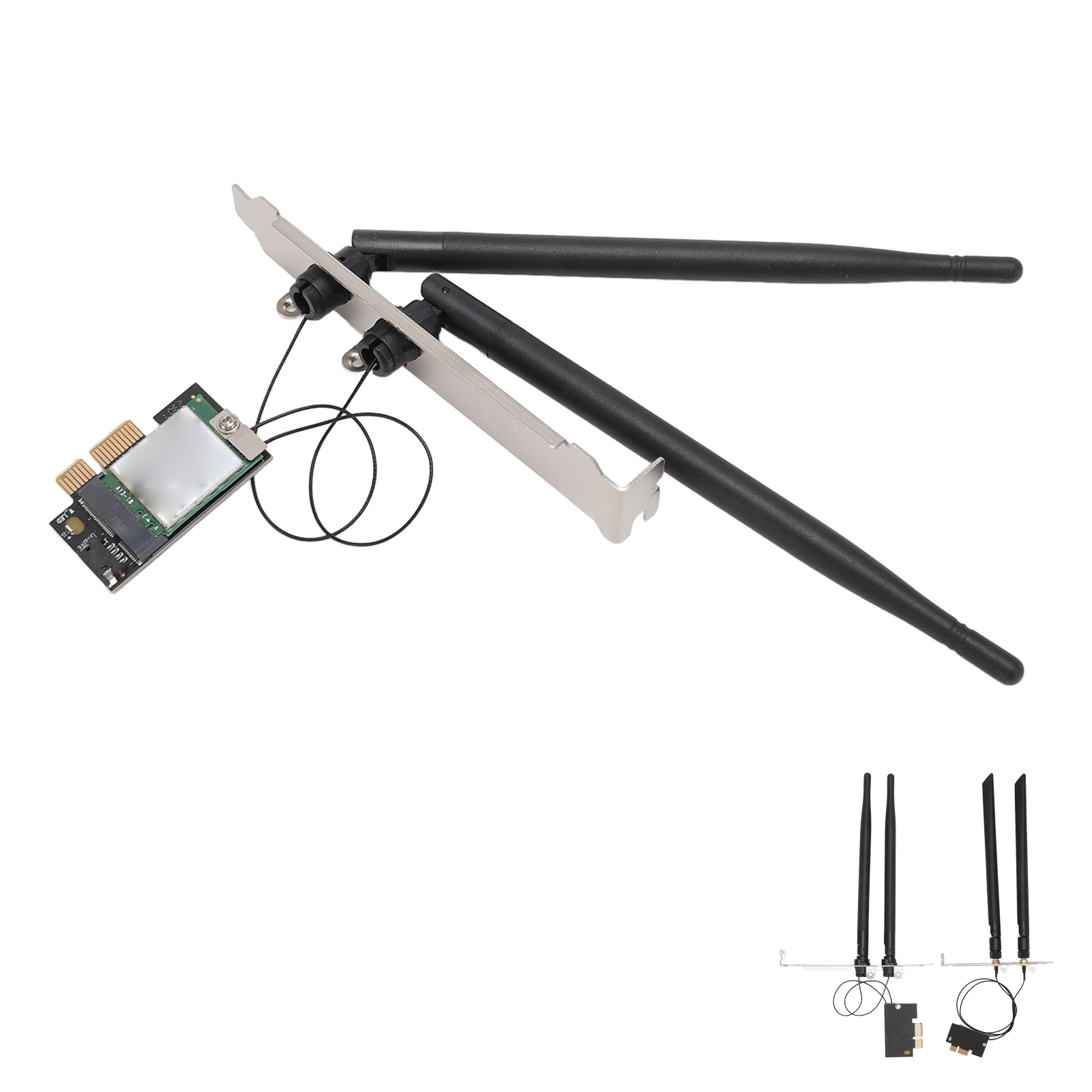 5G Network Card 2.4G 5G 867Mbps Dual Band PCIEx1 Interface BT4.0 Plug And Pla FY - Afbeelding 27 van 30