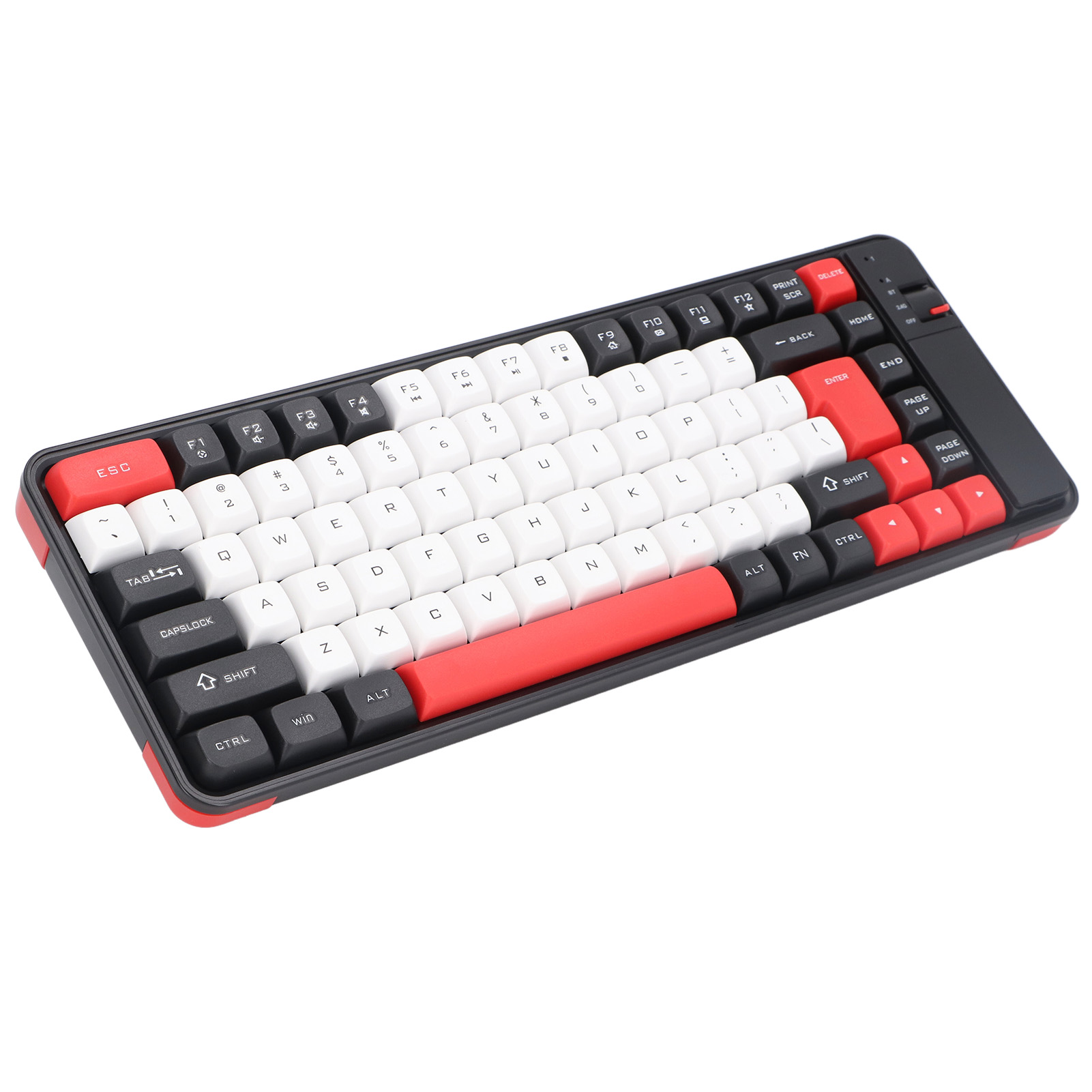 Keyboard And Mouse Combo 84 Keys QWERTY Layout USB Receiver BT Contrast Color FY - Afbeelding 29 van 33