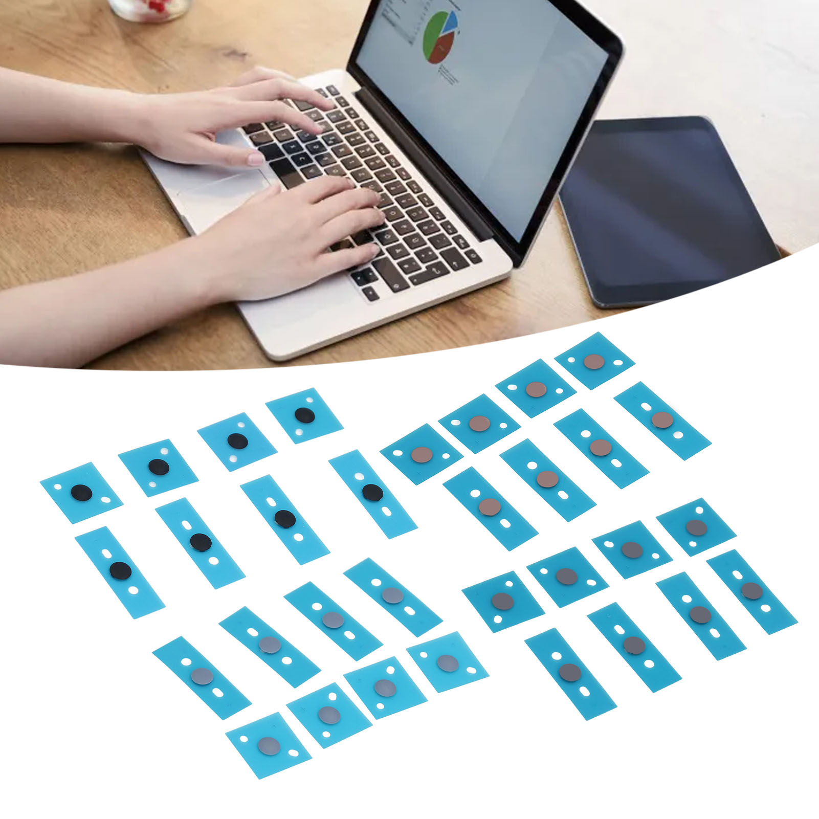 2 Sets Laptop Bottom Case Feet For Laptop 3 4 5 Generation Non Slip Reliable CB - Afbeelding 25 van 35