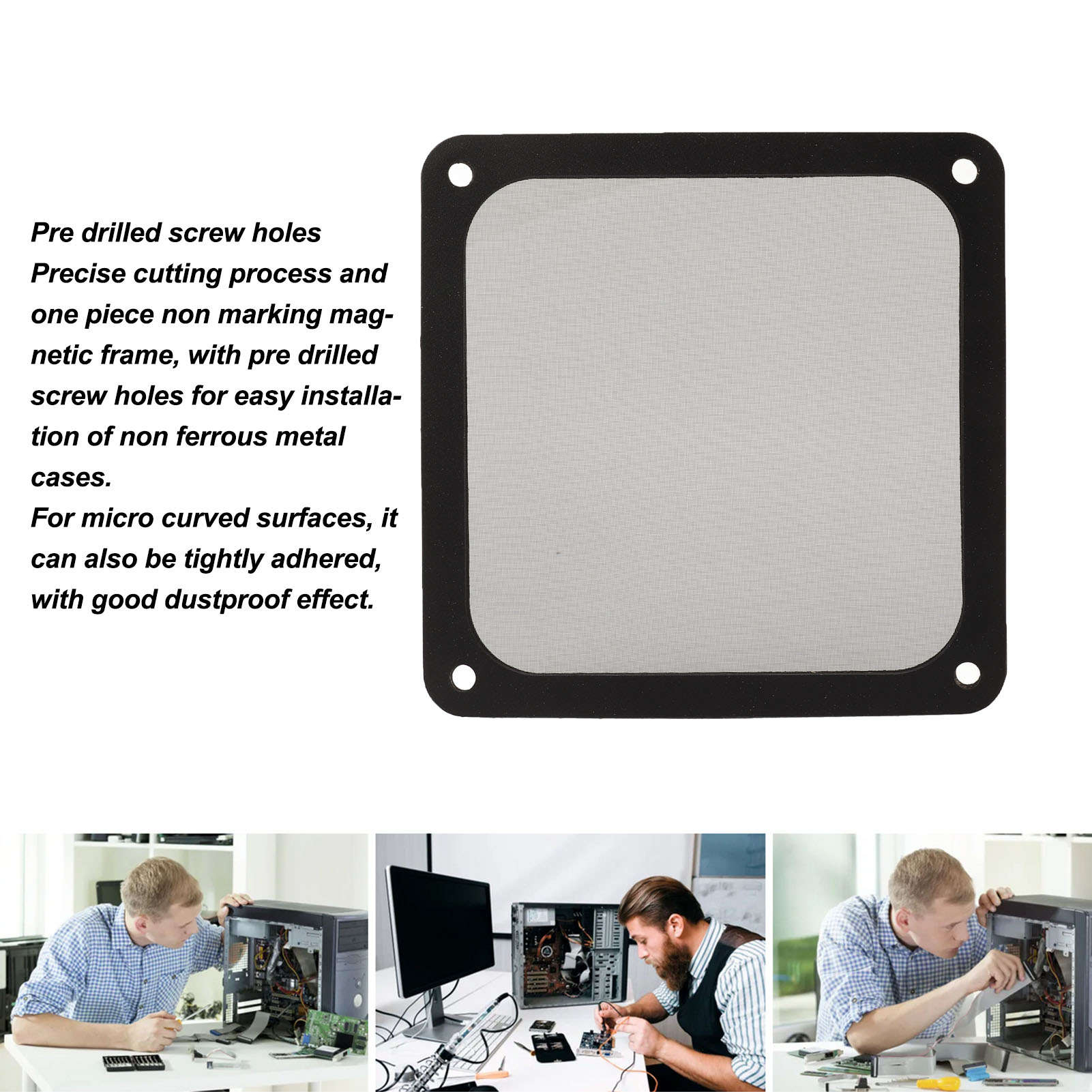 5x 120mm Fan Dust Filter Heat Dissipation Soft Magnetic Nylon Frame Computer CB - Afbeelding 29 van 30