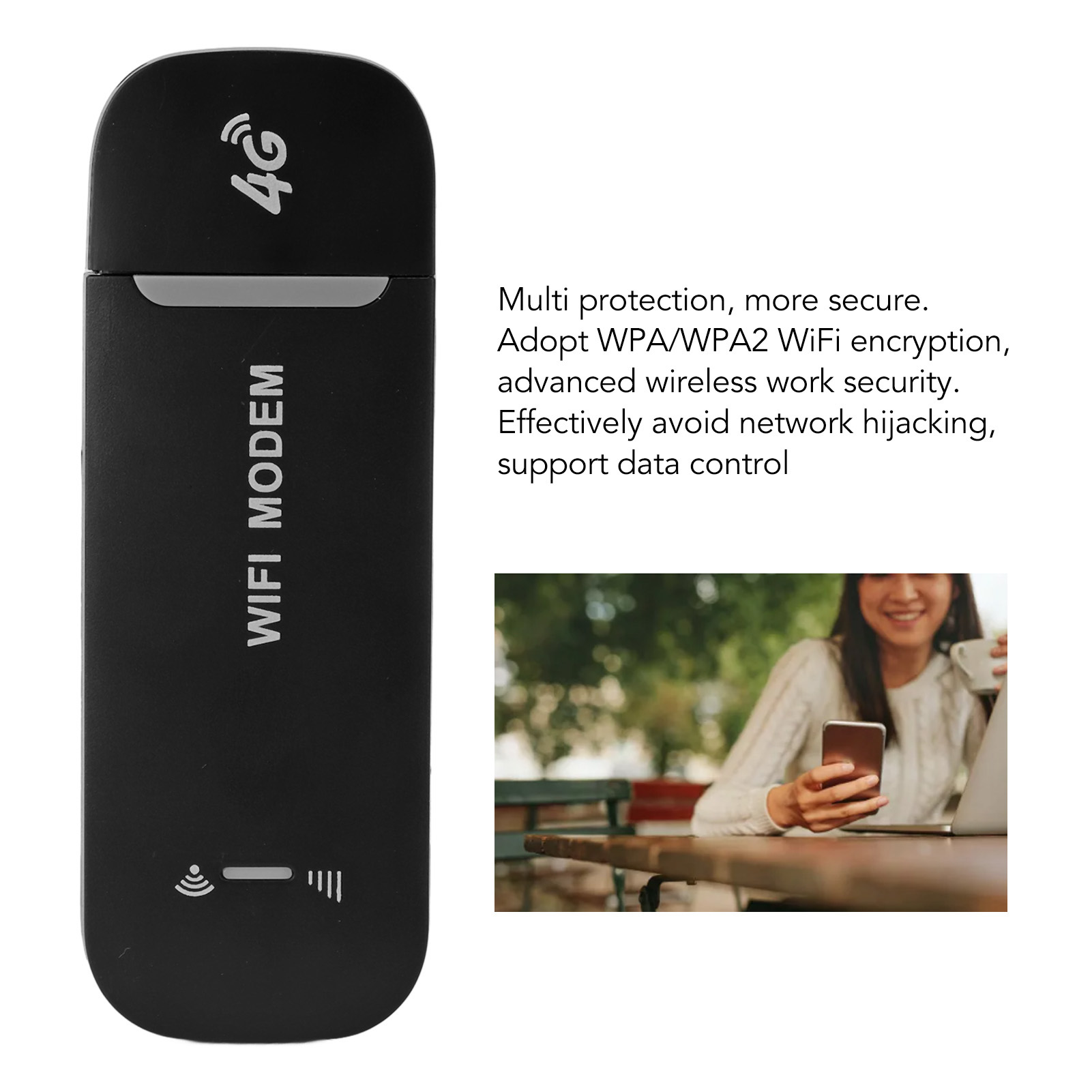 4G USB Portable WiFi Plug And Play High Speed Internet Multi User Sharing Ins FY - Afbeelding 25 van 28