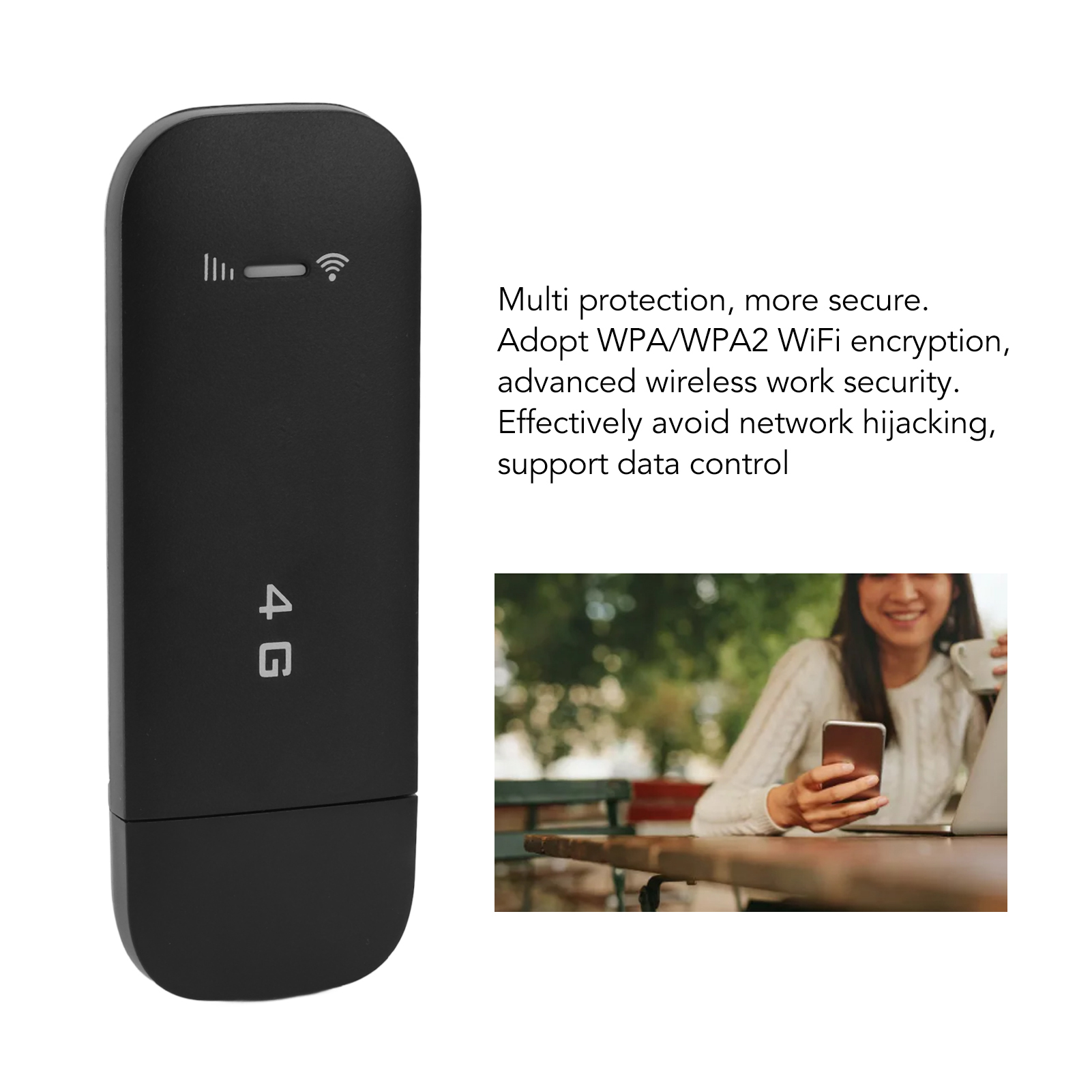 4G LTE USB WiFi Router Support 10 Devices WPA WPA2 WiFi Encryption USB WiF New - Picture 16 of 18