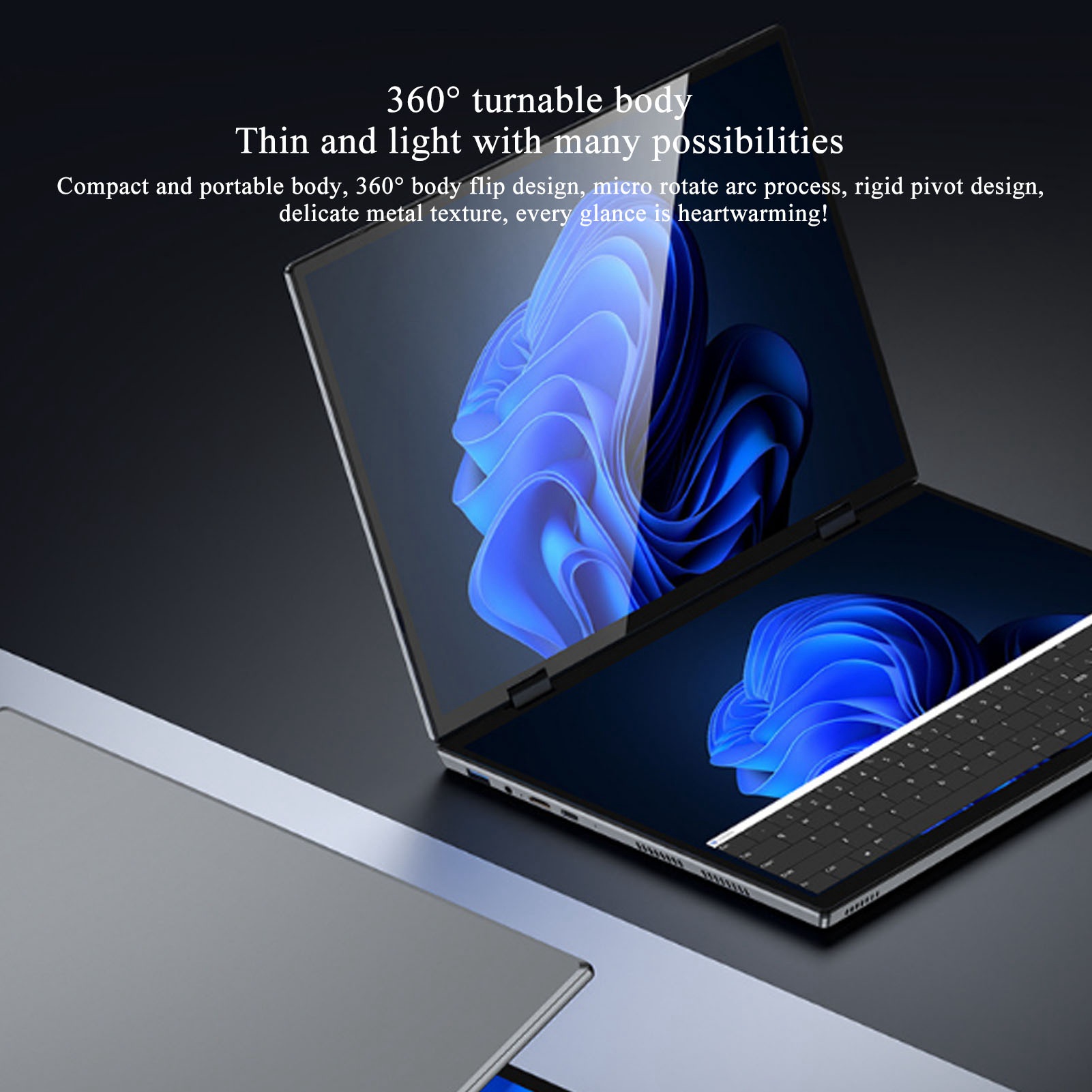 14in Dual Touchscreen Laptop 16G DDR4 512G SSD 2.2K HD 2240X1440 Resolution NEW - Afbeelding 17 van 18