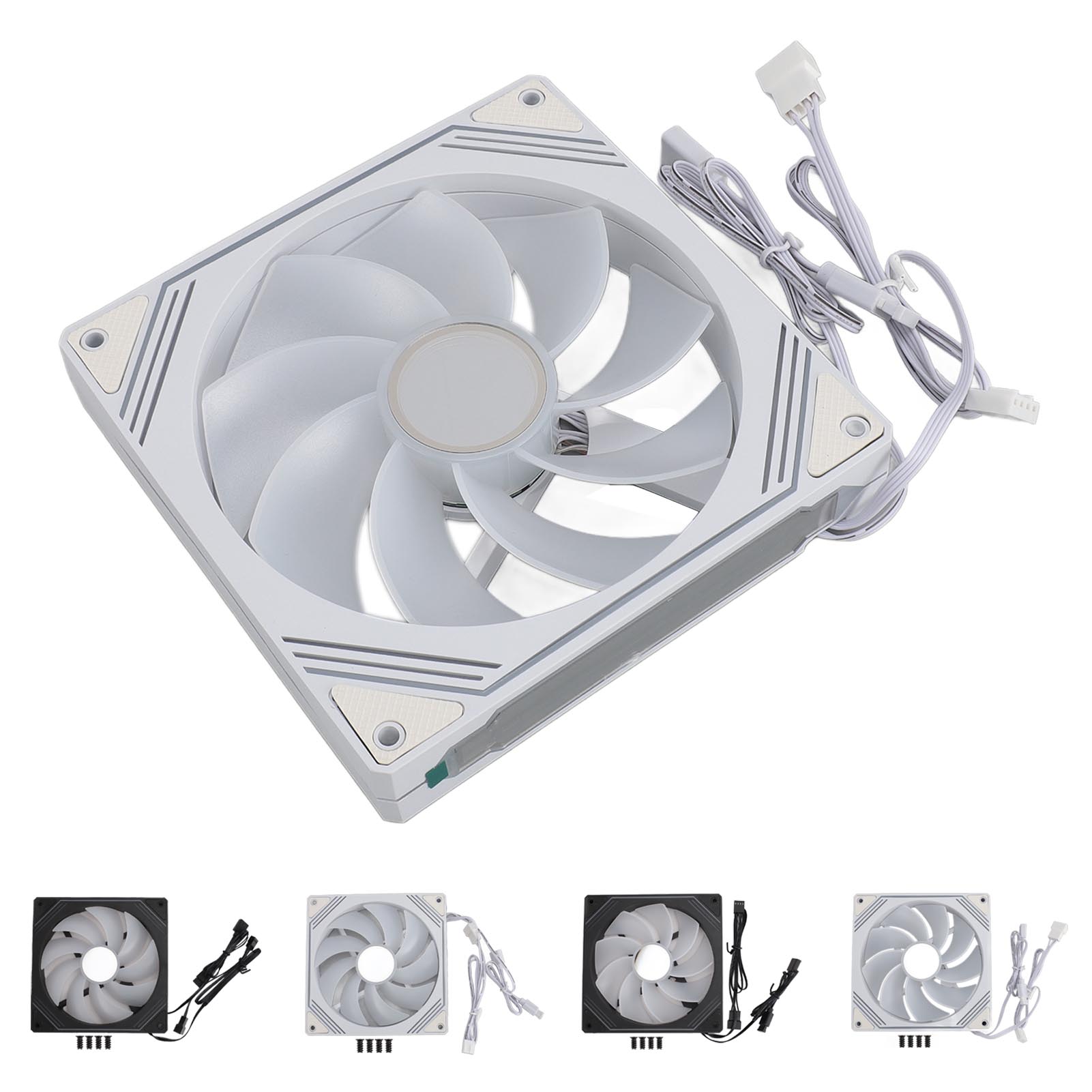 ARGB Chassis Fan 140x140x25mm Synchronized Light Quiet Heat Dissipation Cooli FY - Afbeelding 29 van 34