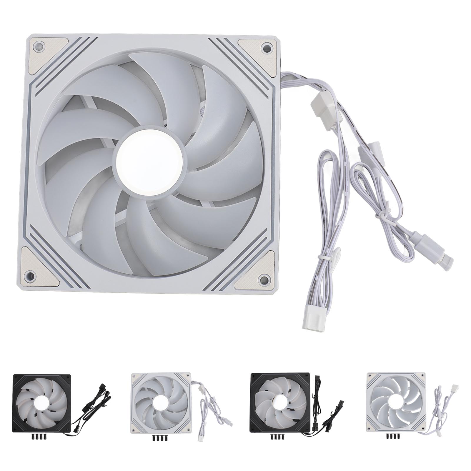 ARGB Chassis Fan 140x140x25mm Synchronized Light Quiet Heat Dissipation Cooli CB - Afbeelding 31 van 34