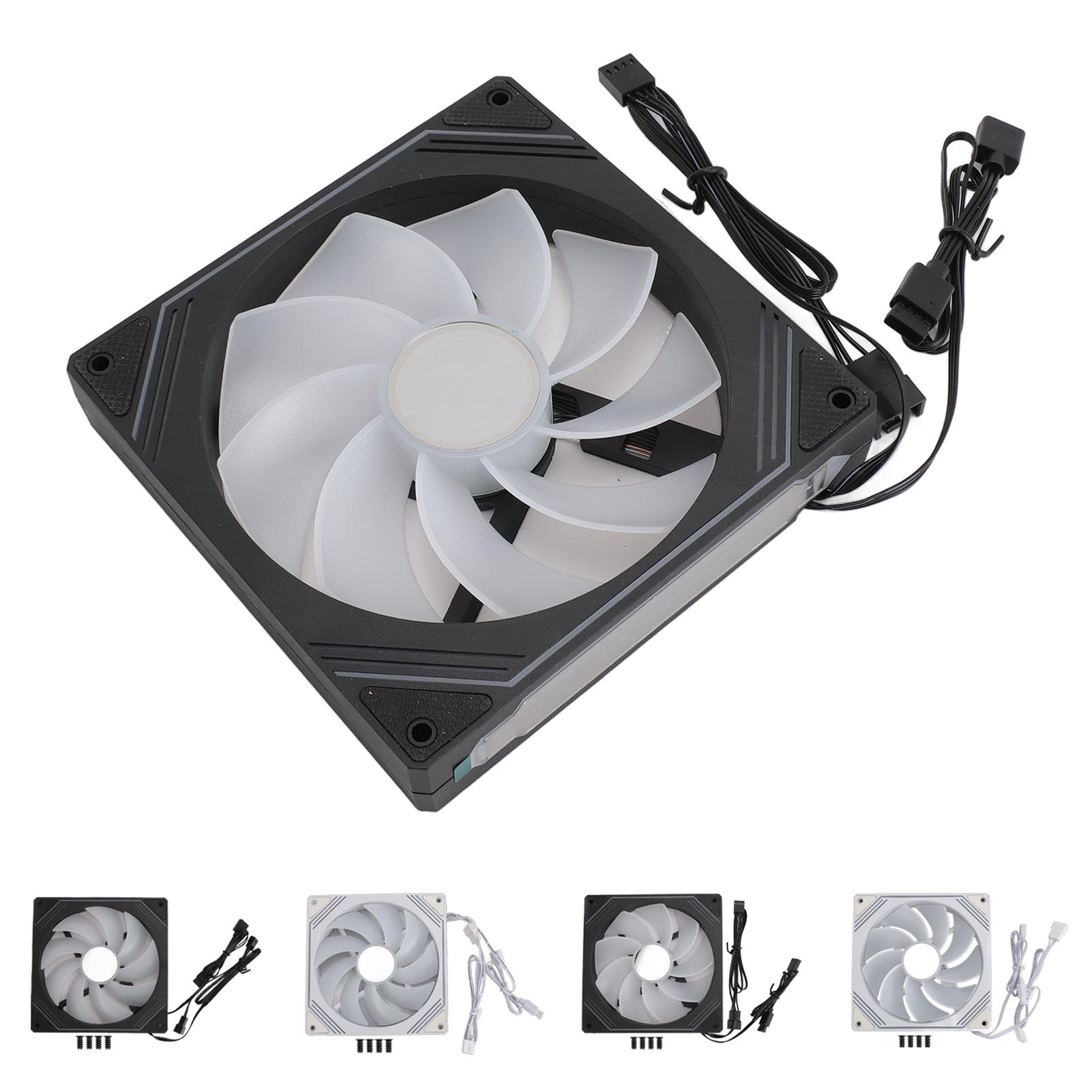 ARGB Chassis Fan 140x140x25mm Synchronized Light Quiet Heat Dissipation Cooli FY - Afbeelding 31 van 34
