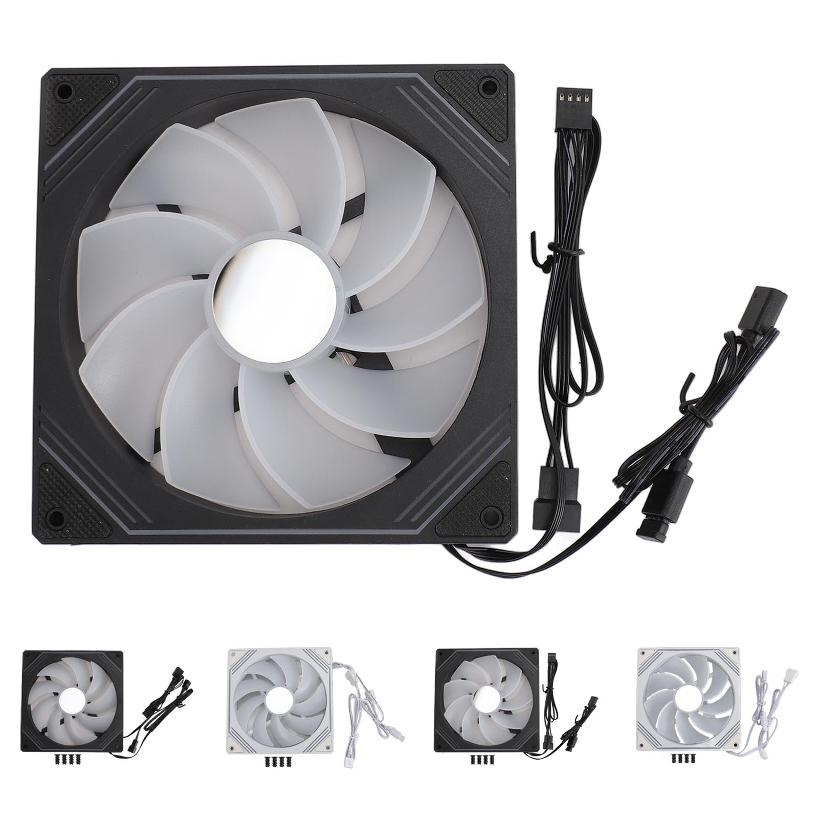 ARGB Chassis Fan 140x140x25mm Synchronized Light Quiet Heat Dissipation Cooli FY - Afbeelding 33 van 34