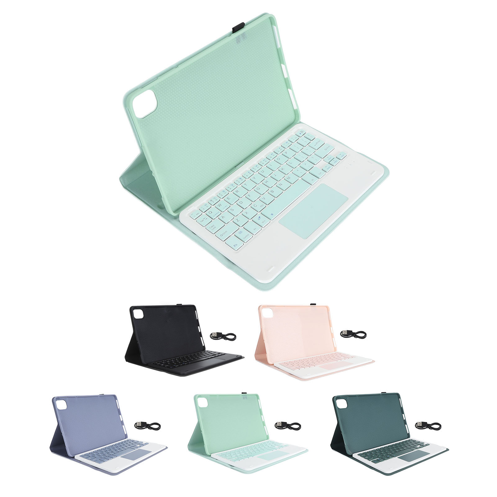 11in Tablet Keyboard Case Slim Lightweight Wireless BT Magnetic Detachable F SAL - Photo 33/37