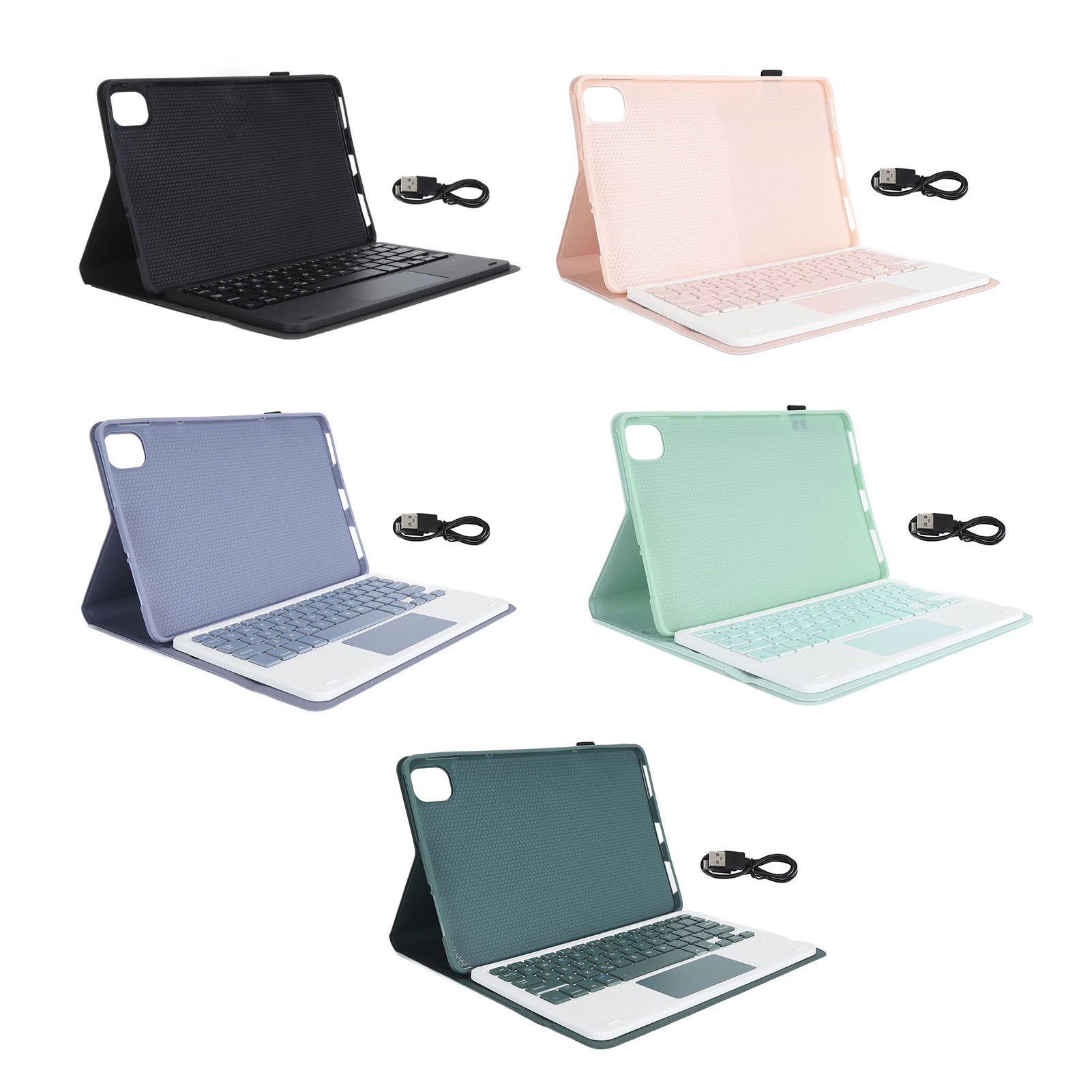 11in Tablet Keyboard Case Slim Lightweight Wireless BT Magnetic Detachable F SAL - Photo 23/37