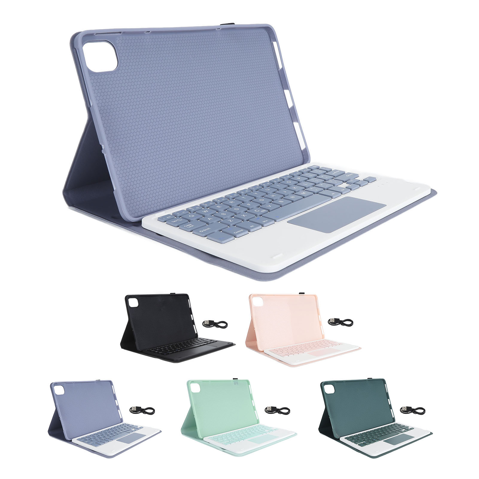 11in Tablet Keyboard Case Slim Lightweight Wireless BT Magnetic Detachable F SAL - Photo 25/37