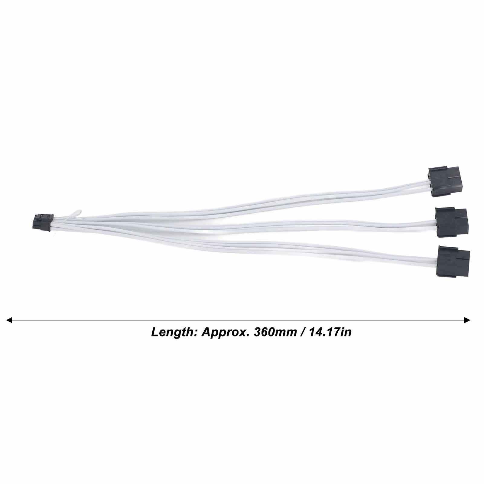 16Pin To 3X 8 Pin Gpu Cable PCIE 5.0 12VHPWR Right Angle 12+4 Pin To 3x8 Pin New - Photo 26/29