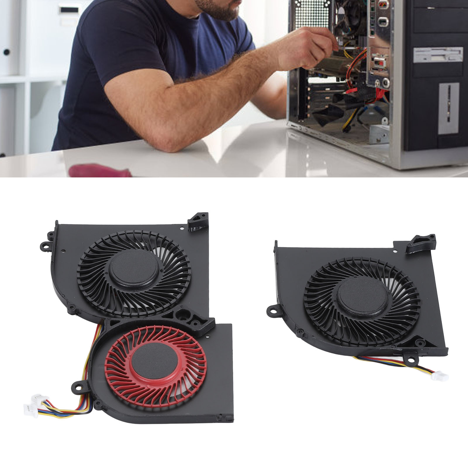 Laptop Cooling Fan For Replacement Low Noise Efficient Cooling 4 Pin Coo Hot - Afbeelding 24 van 28