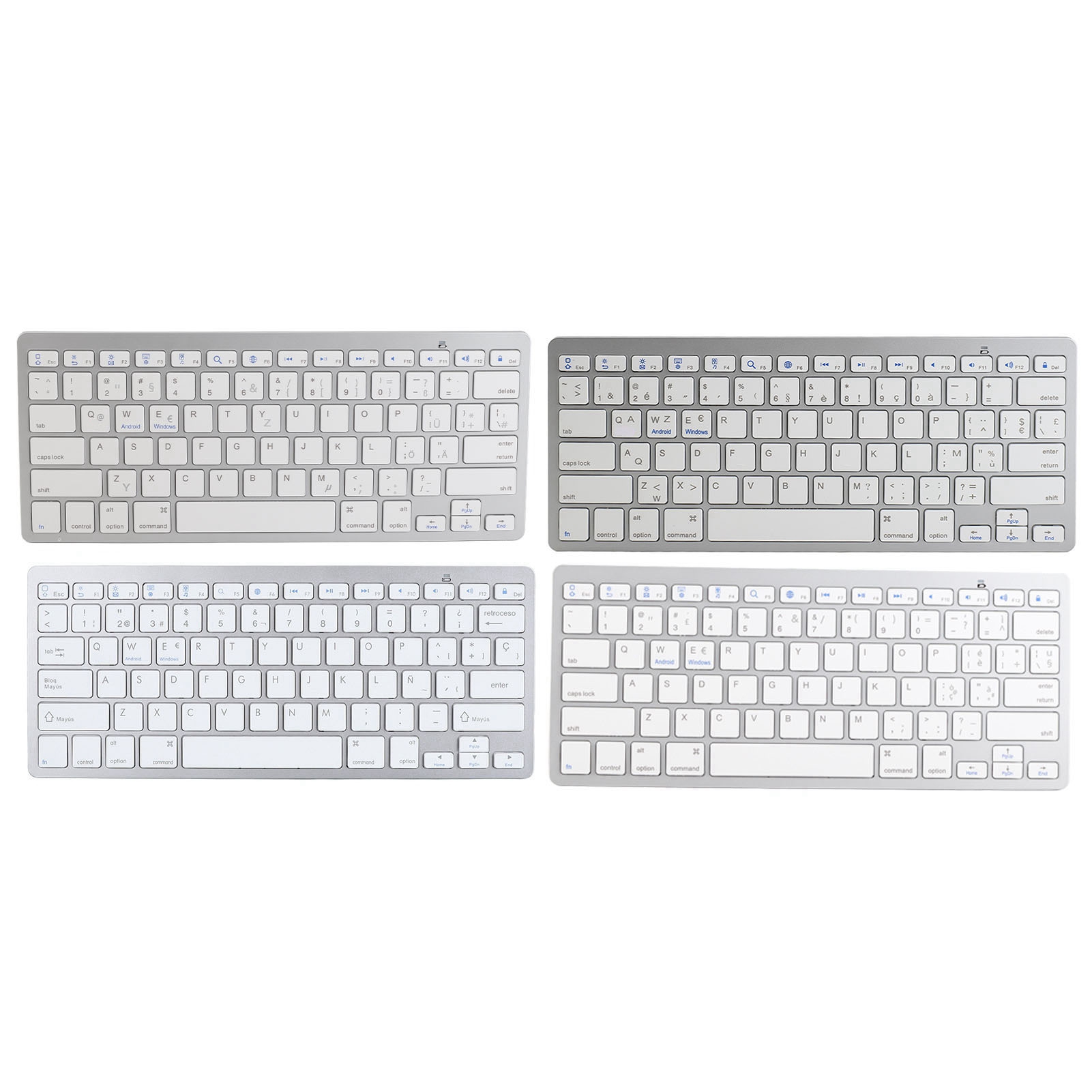Wireless BT Keyboard Portable Compact Ultra Thin Bilingual Universal For PC L CB - Bild 29 von 36