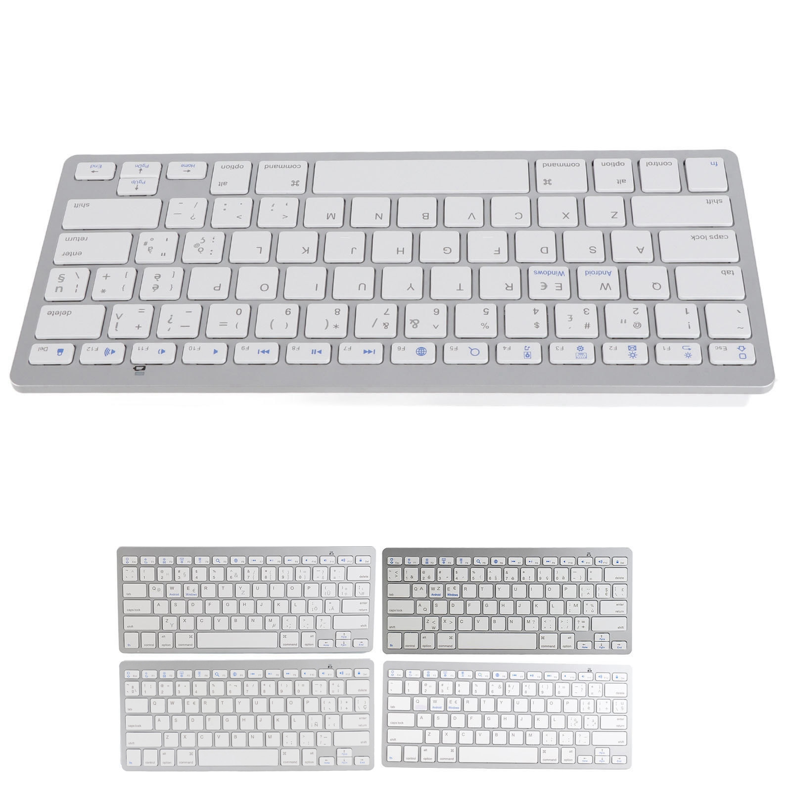 Wireless BT Keyboard Portable Compact Ultra Thin Bilingual Universal For PC L FY - Bild 31 von 36