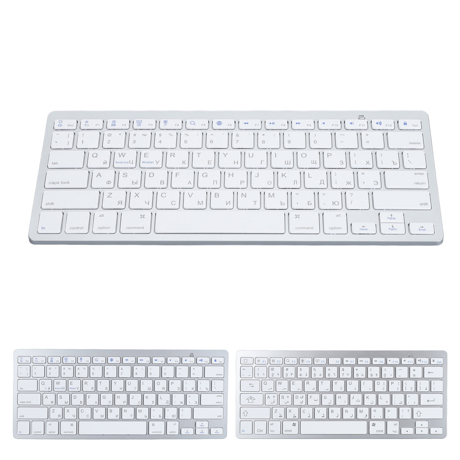 Ultra Thin Keyboard BT Wireless Splashing Proof Bilingual Language Keypad Fo - Picture 16 of 18