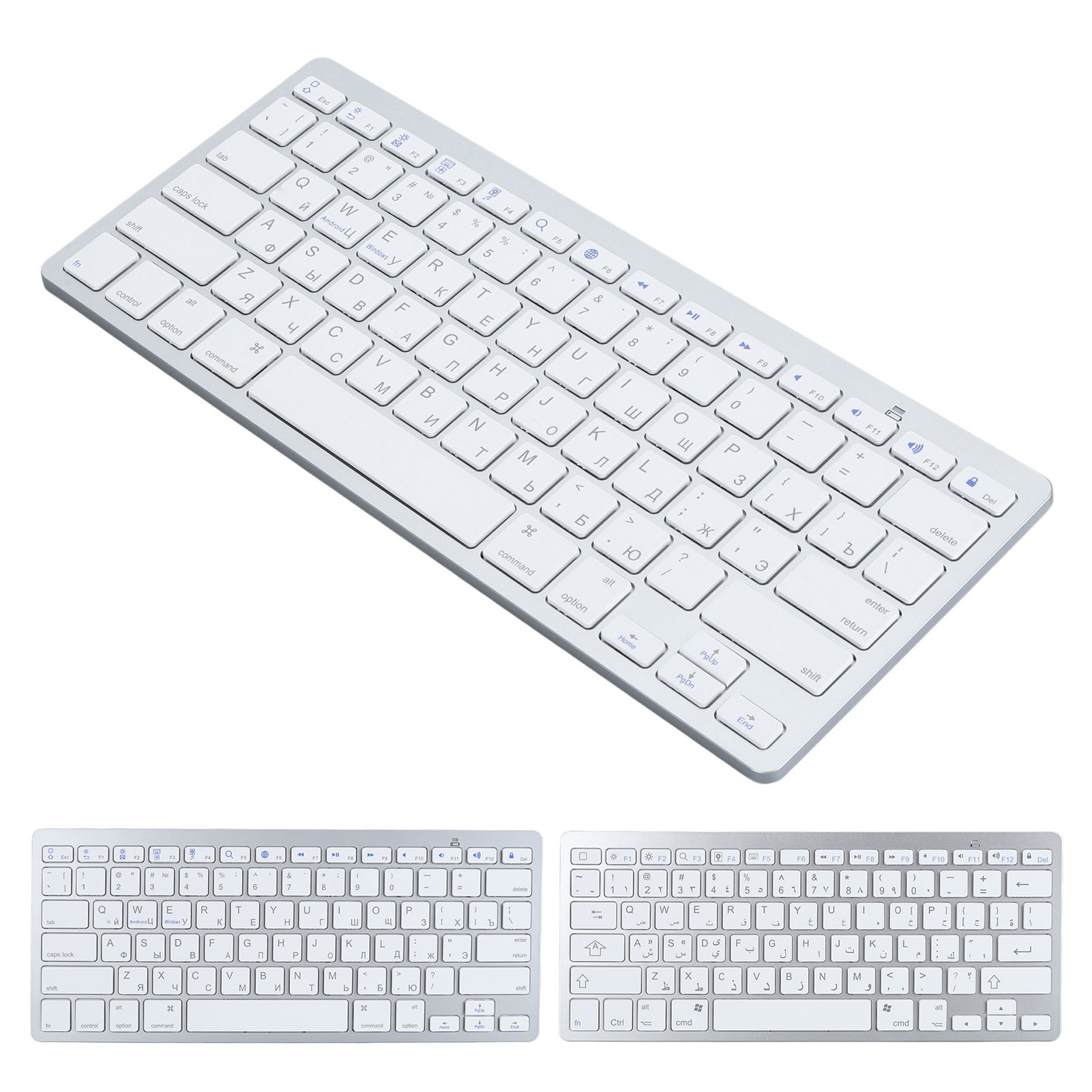 Ultra Thin Keyboard BT Wireless Splashing Proof Bilingual Language Keypad Fo Kit - Picture 15 of 18