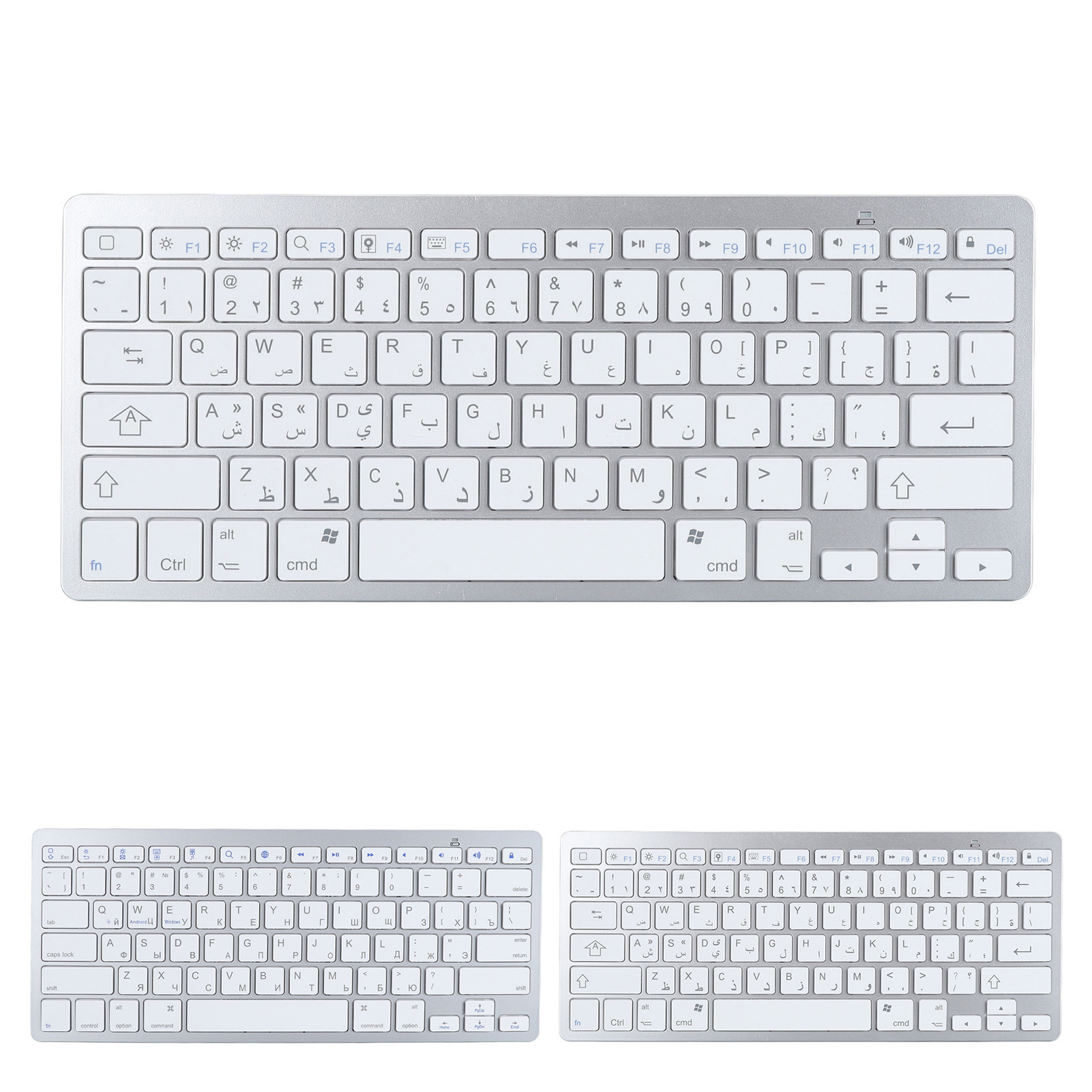 Ultra Thin Keyboard BT Wireless Splashing Proof Bilingual Language Keypad Fo - Picture 18 of 18