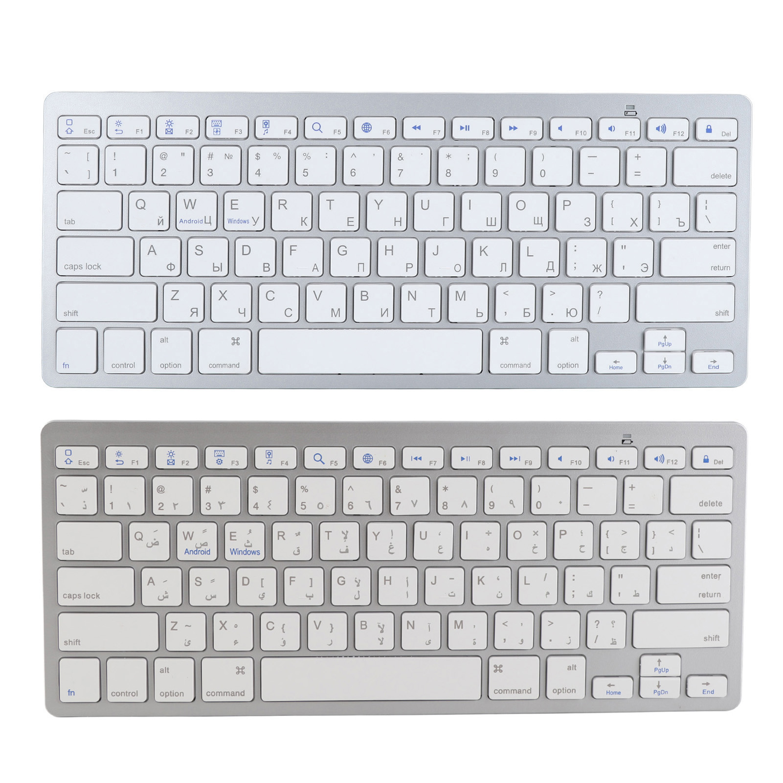 Ultra Thin Keyboard BT Wireless Splashing Proof Bilingual Language Keypad Fo Hot - Picture 15 of 18