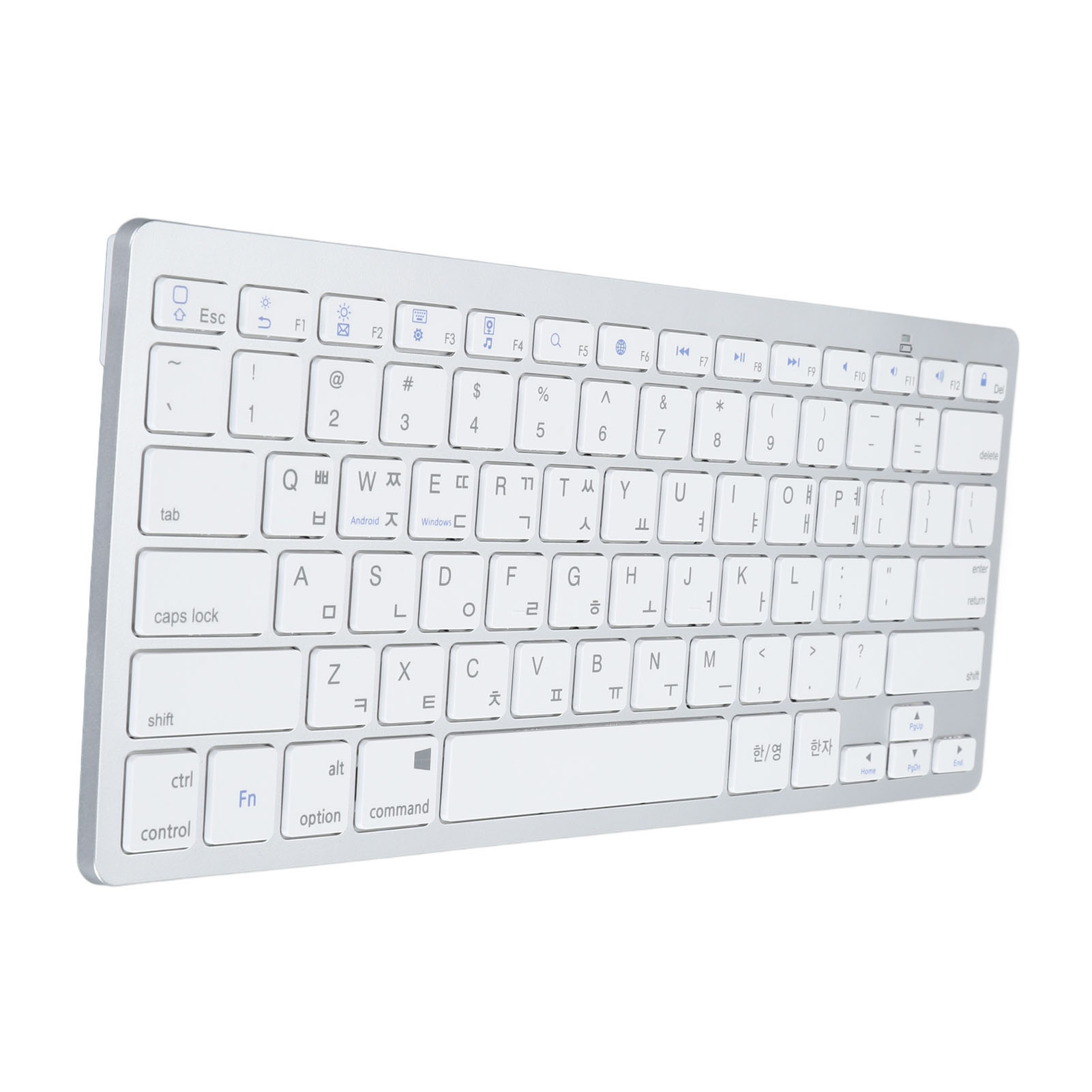 BT Keyboard Bilingual Super Slim Scissor Switch Wireless Keyboard For PC Lap US - Picture 32 of 32