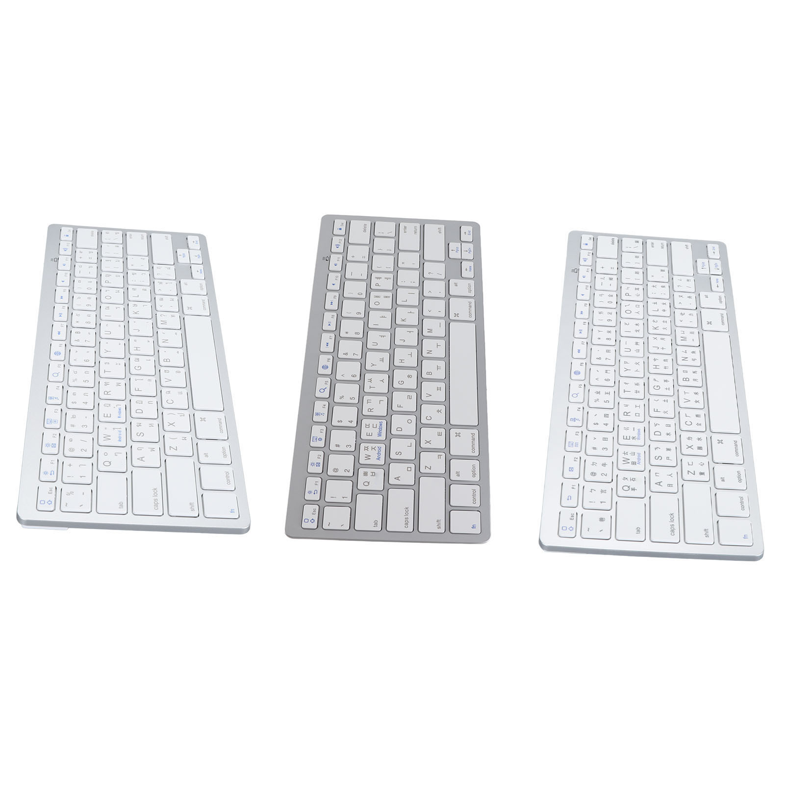 BT Keyboard Bilingual Super Slim Scissor Switch Wireless Keyboard For PC Lapt CB - Bild 24 von 31